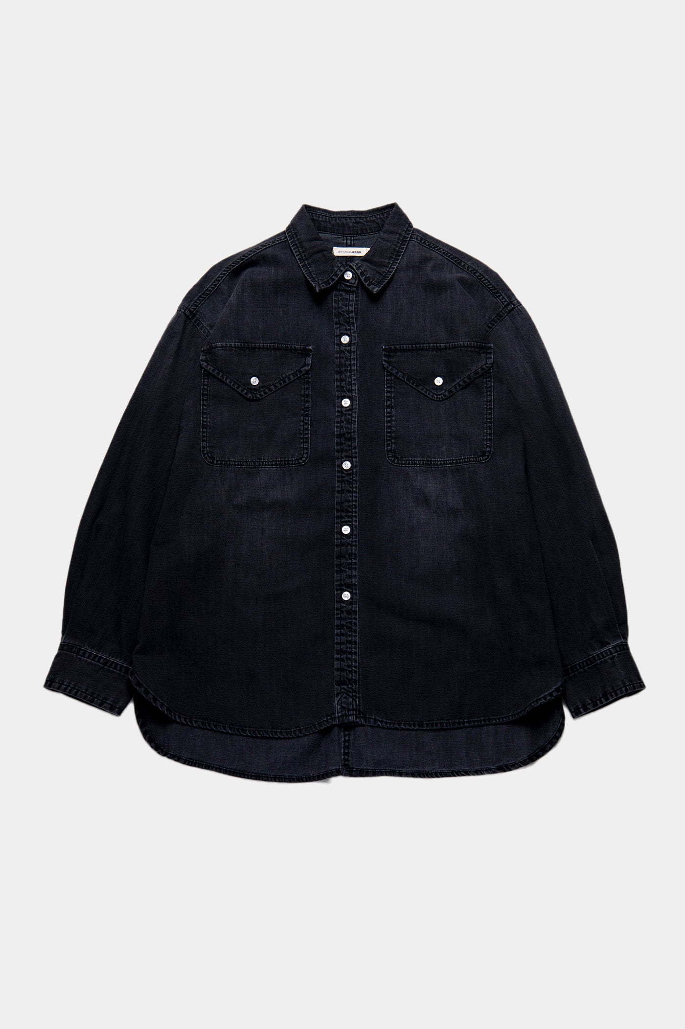 Light Weight Denim Shirt Black