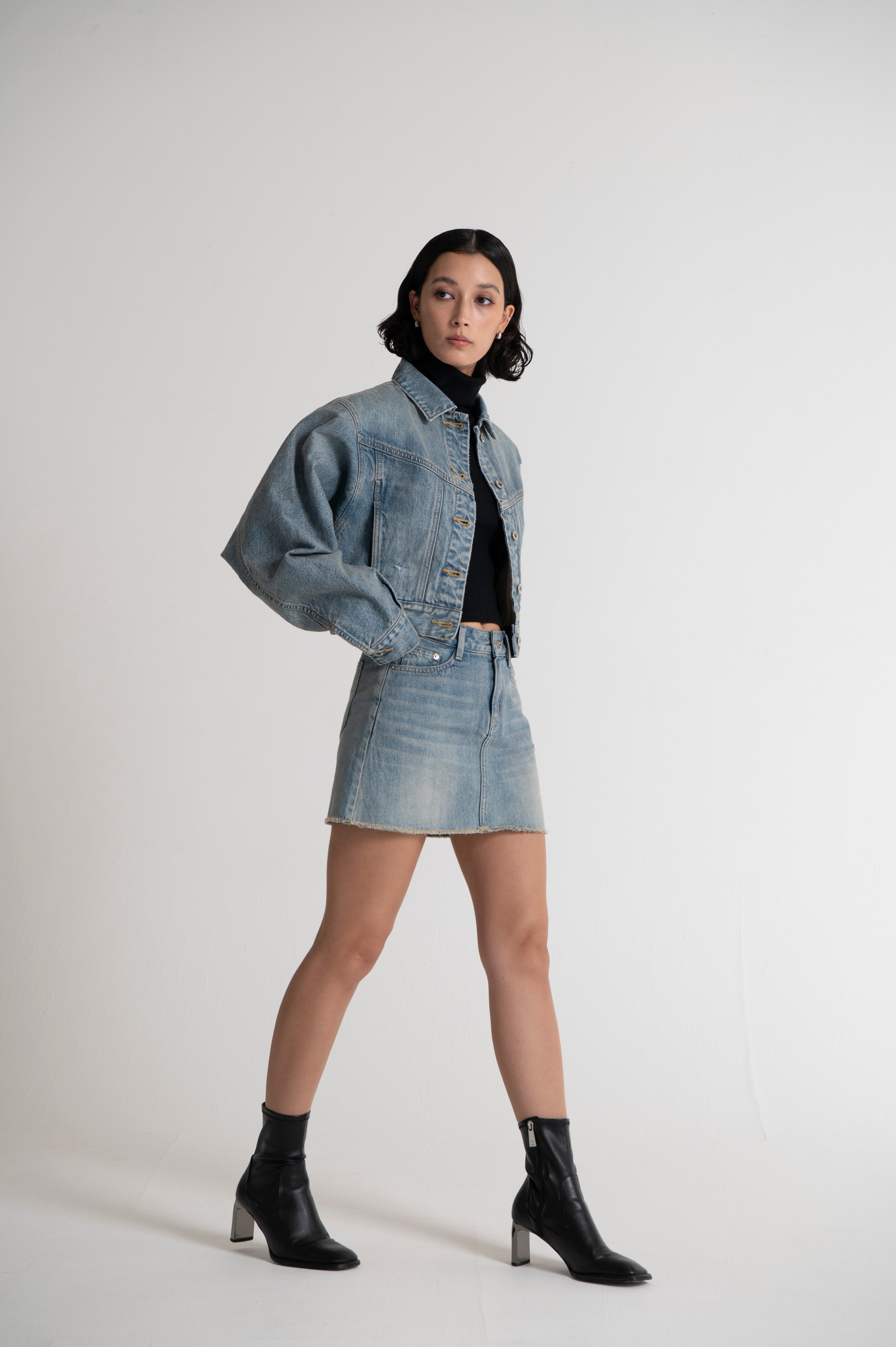 Dolman Sleeve Jacket Indigo