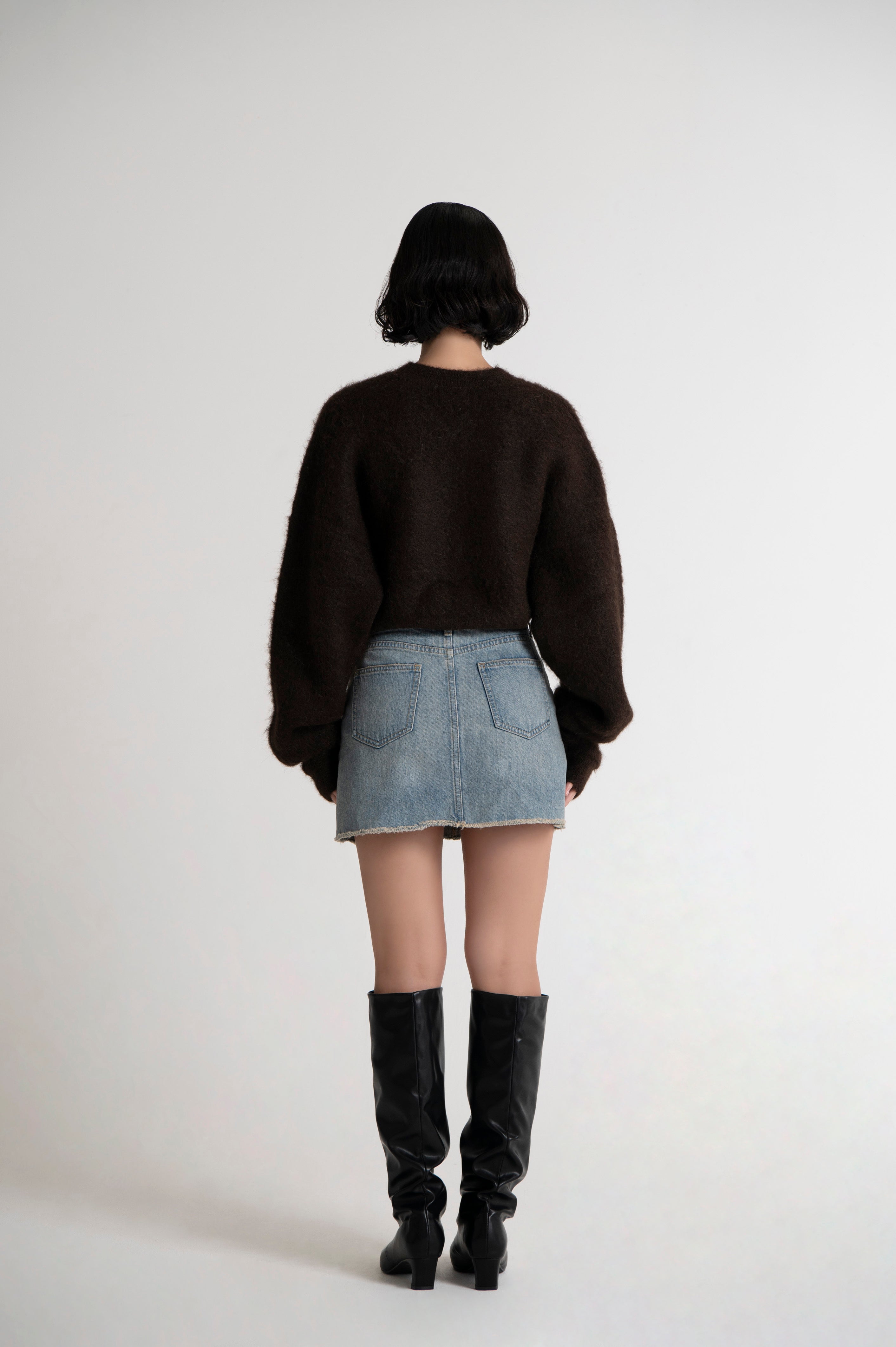 Short Torrent Crew Neck Dark Brown