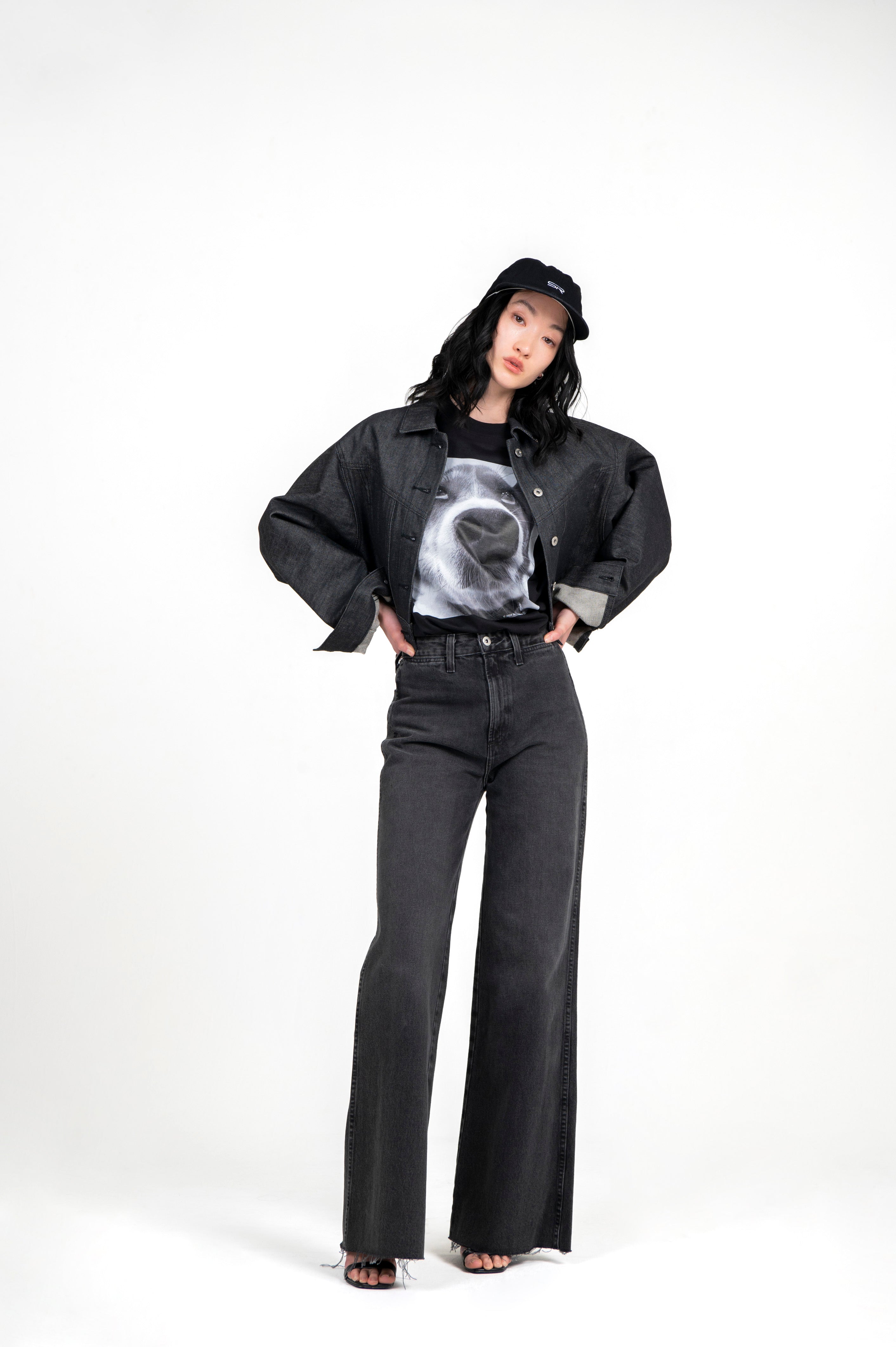 Dog Photo T-Shirt Black