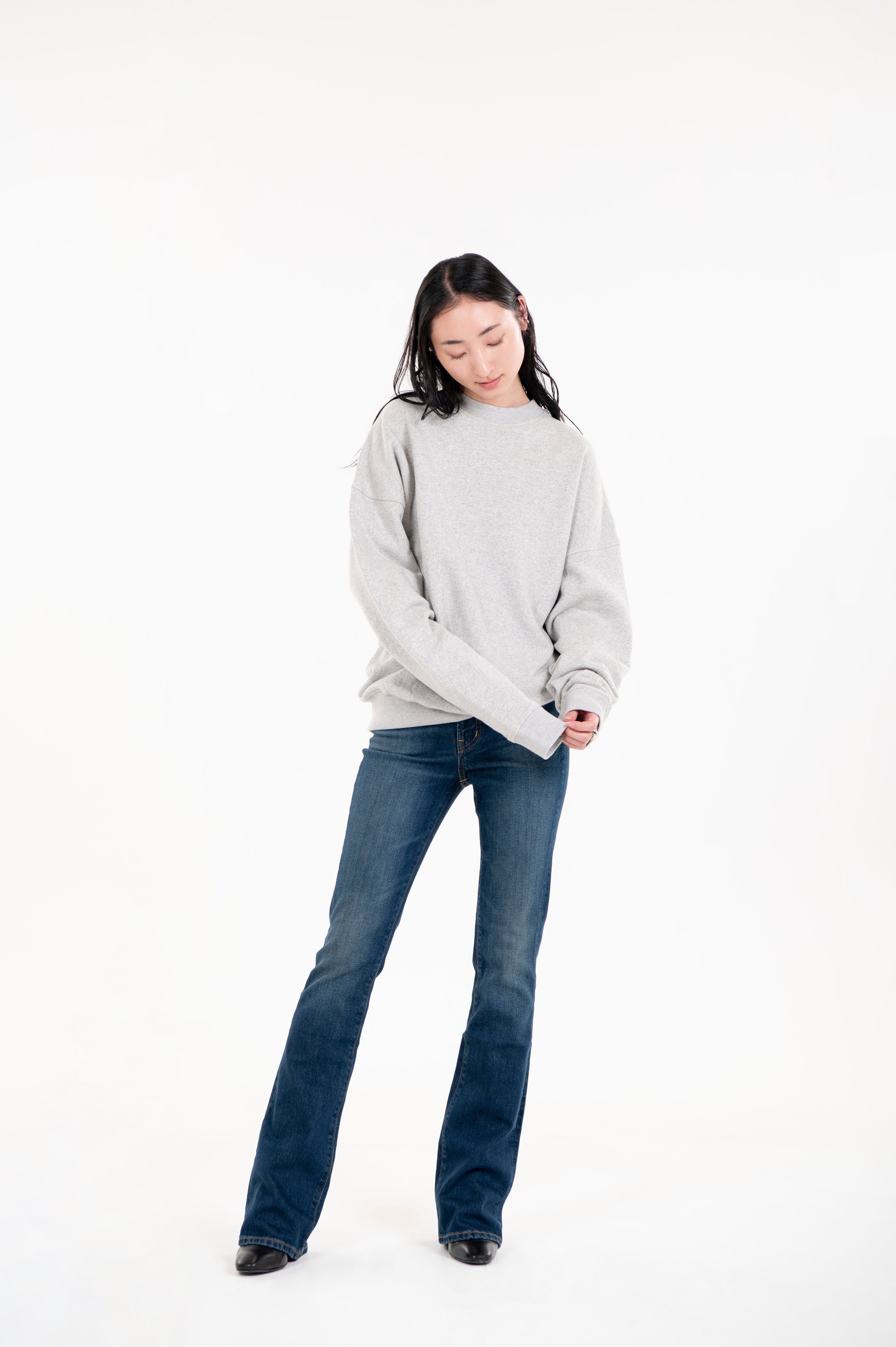 Tsuriami Unisex Crew Sweat Heather Ash Grey