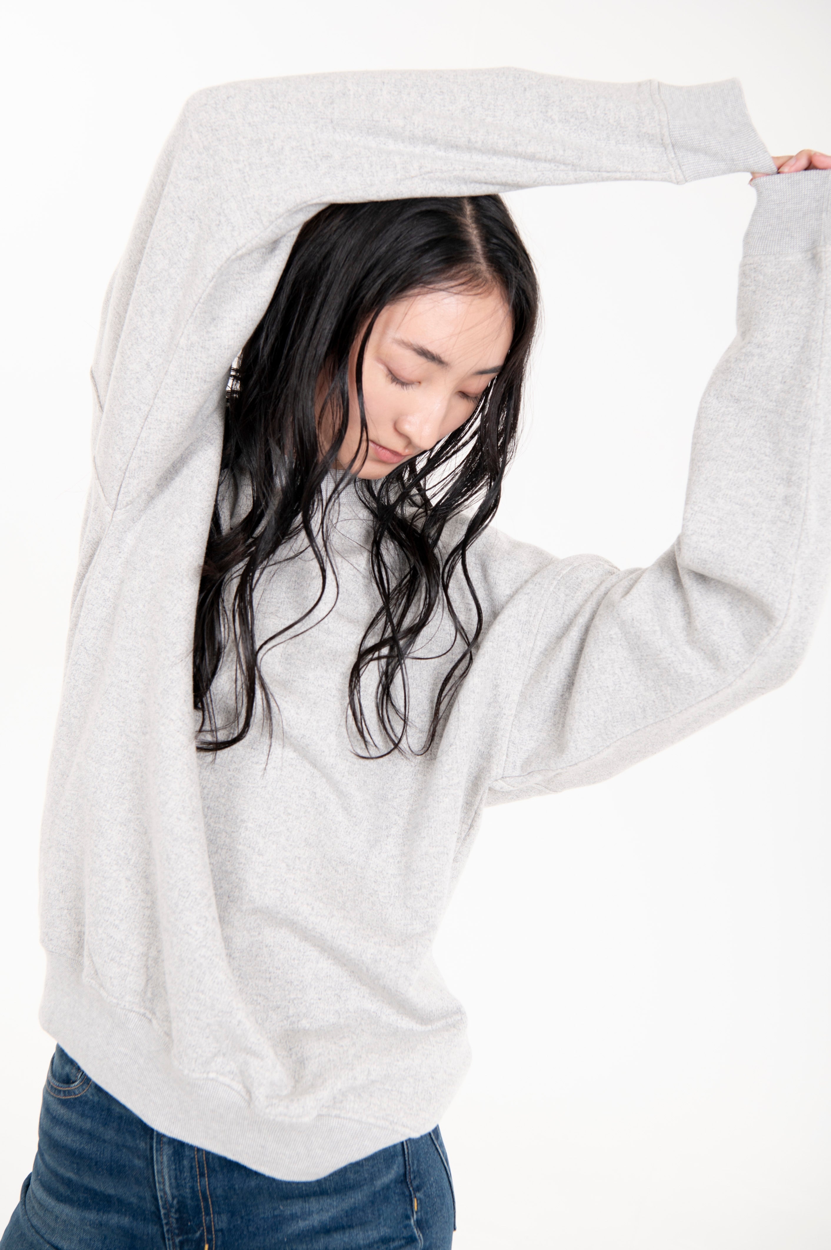 Tsuriami Unisex Crew Sweat Heather Ash Grey