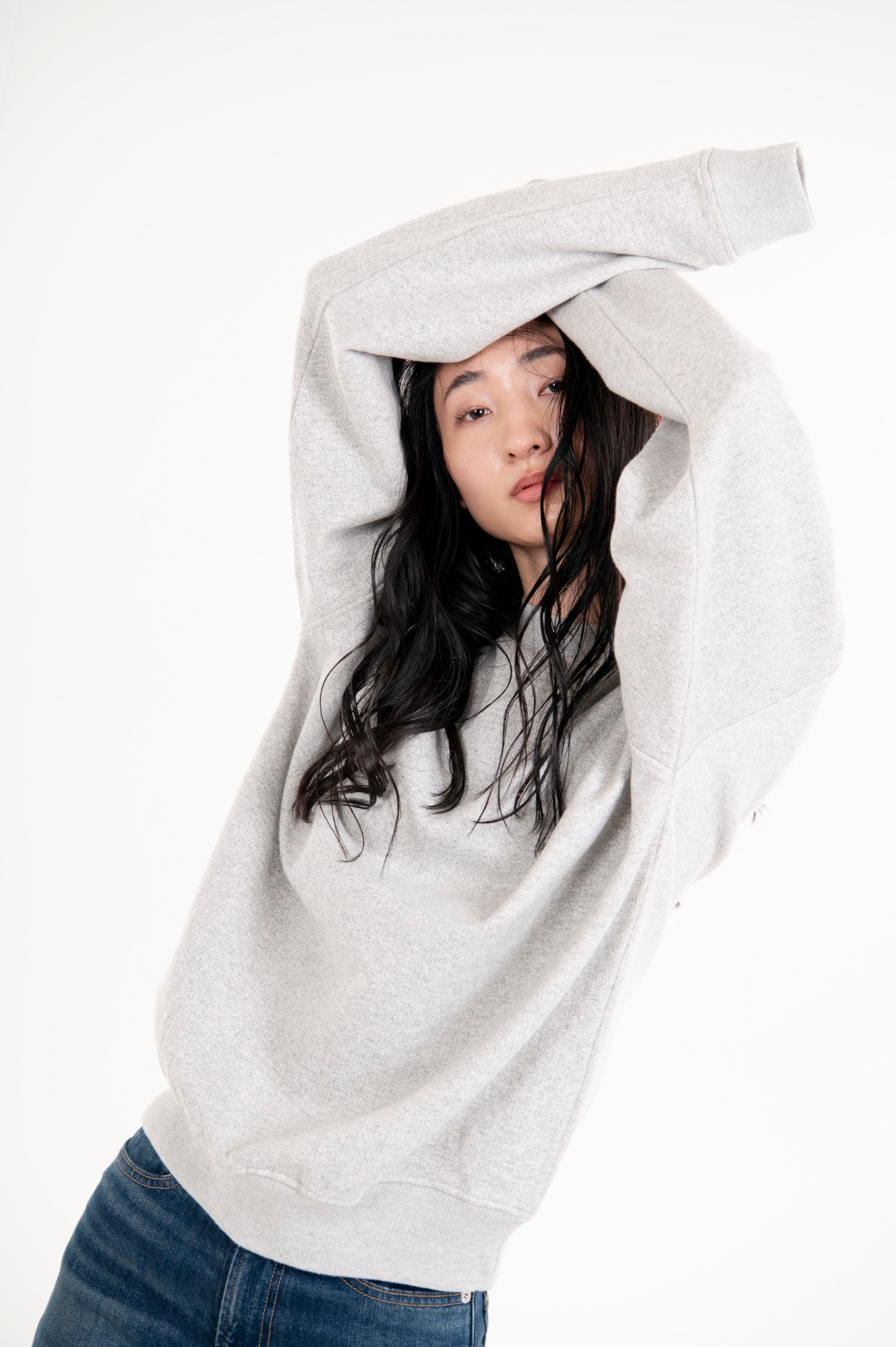 Tsuriami Unisex Crew Sweat Heather Ash Grey