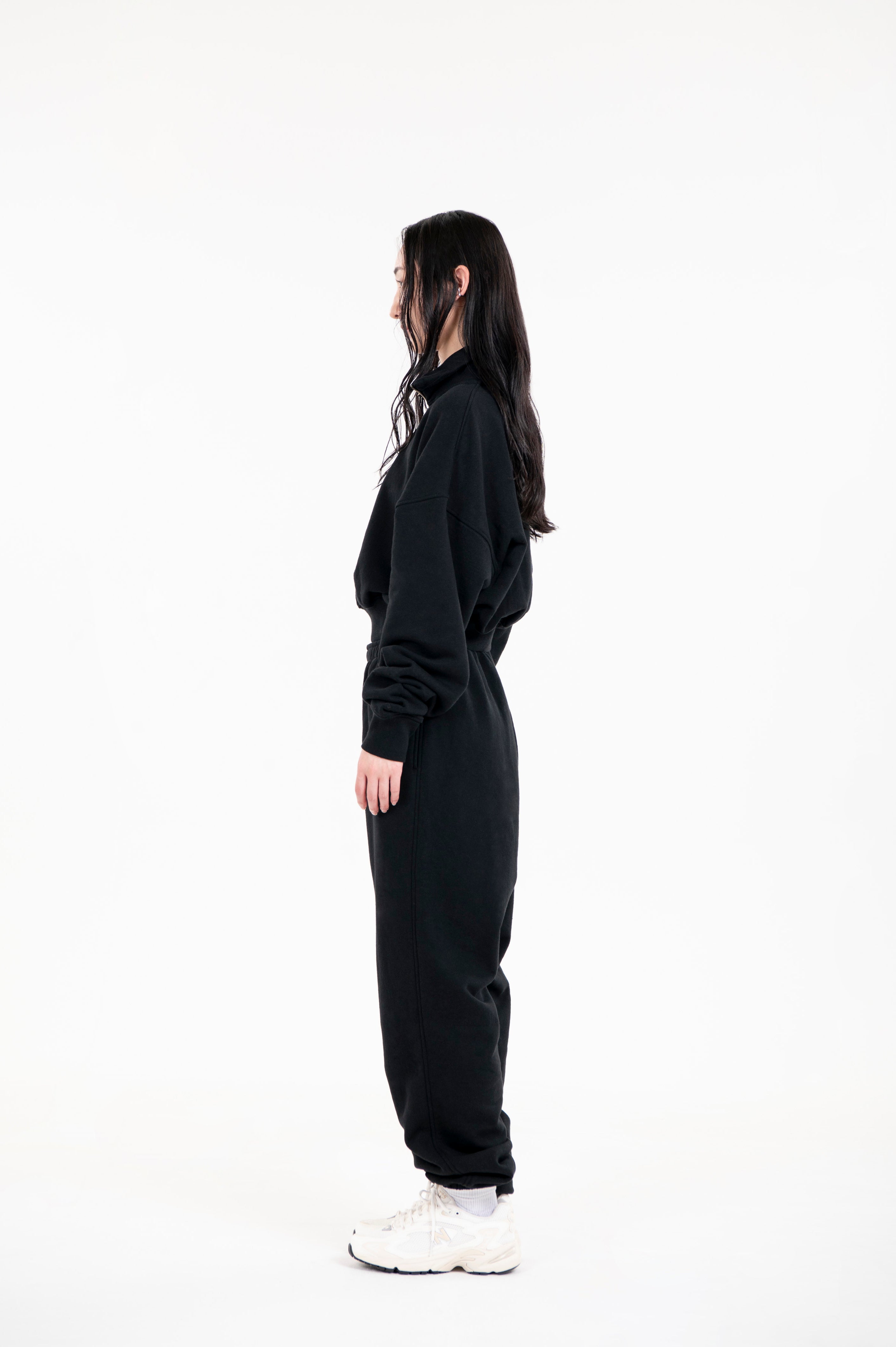 Tsuriami Cropped Sweat Black