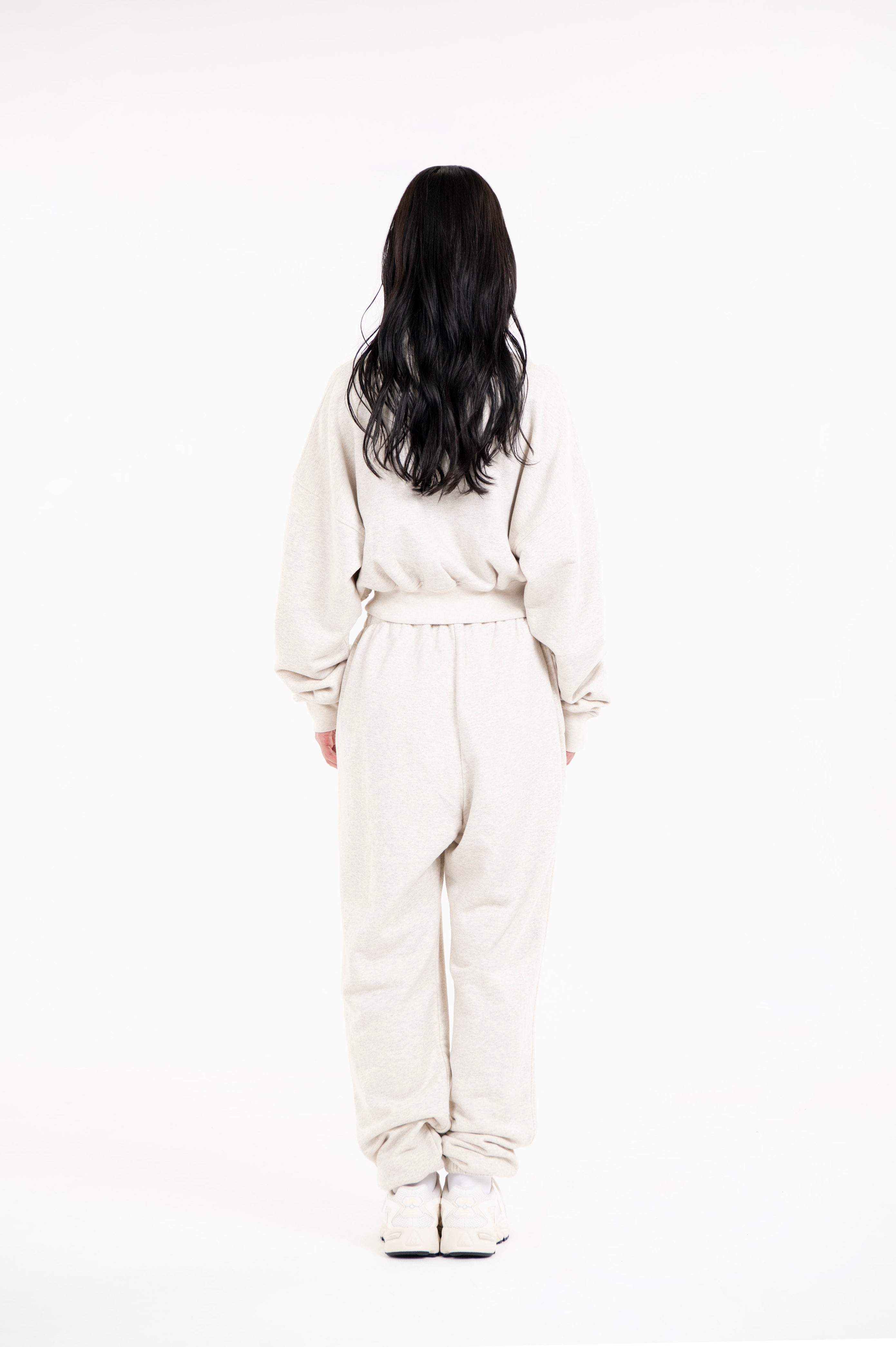 Tsuriami Cropped Sweat Oatmeal
