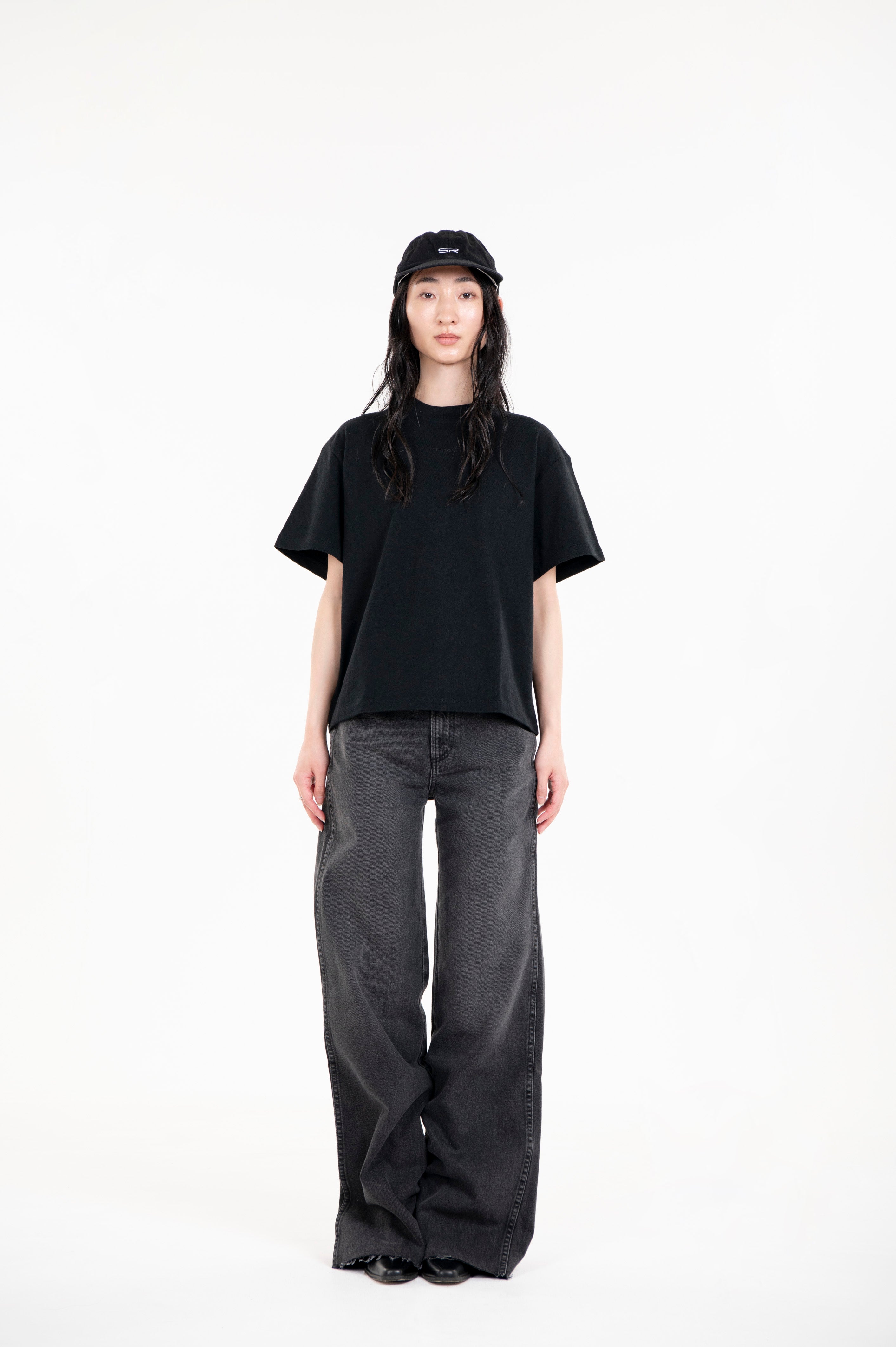 TSURIAMI JERSEY BOX TEE BLACK