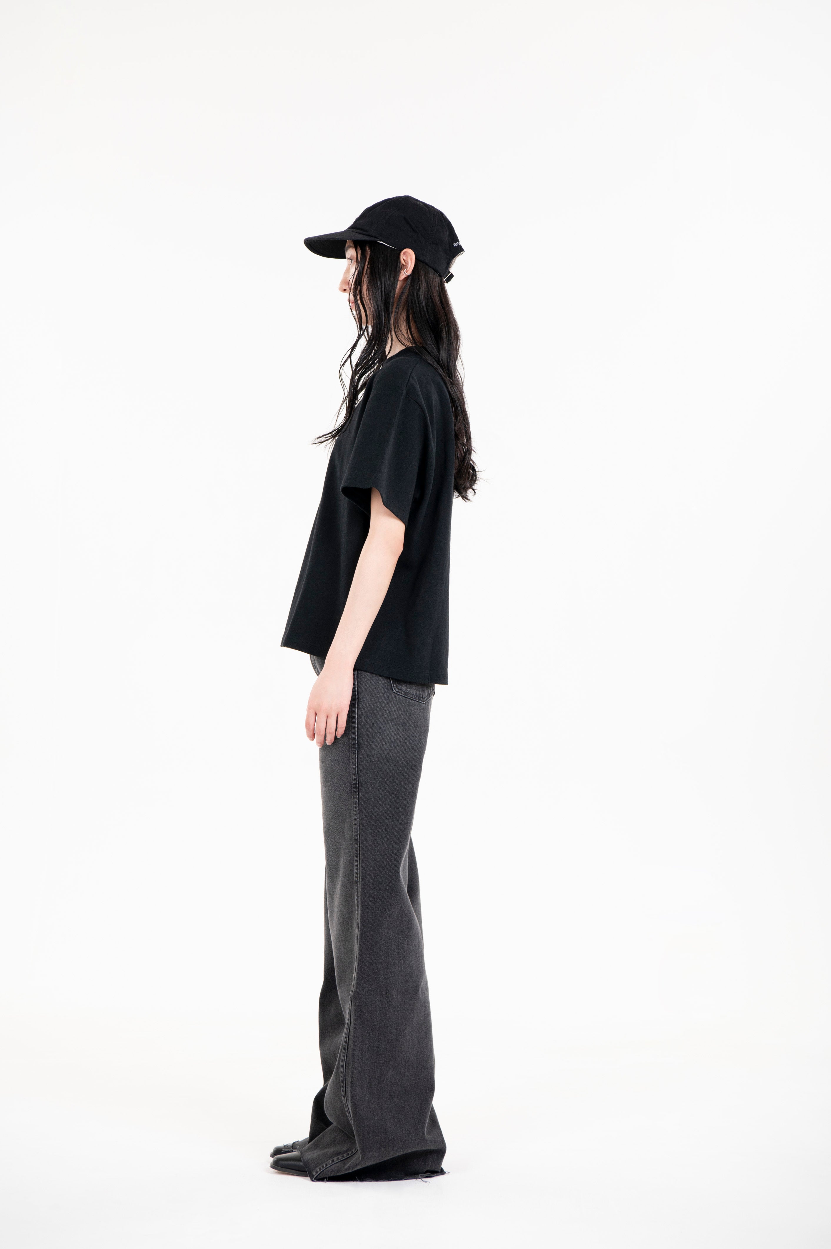 TSURIAMI JERSEY BOX TEE BLACK