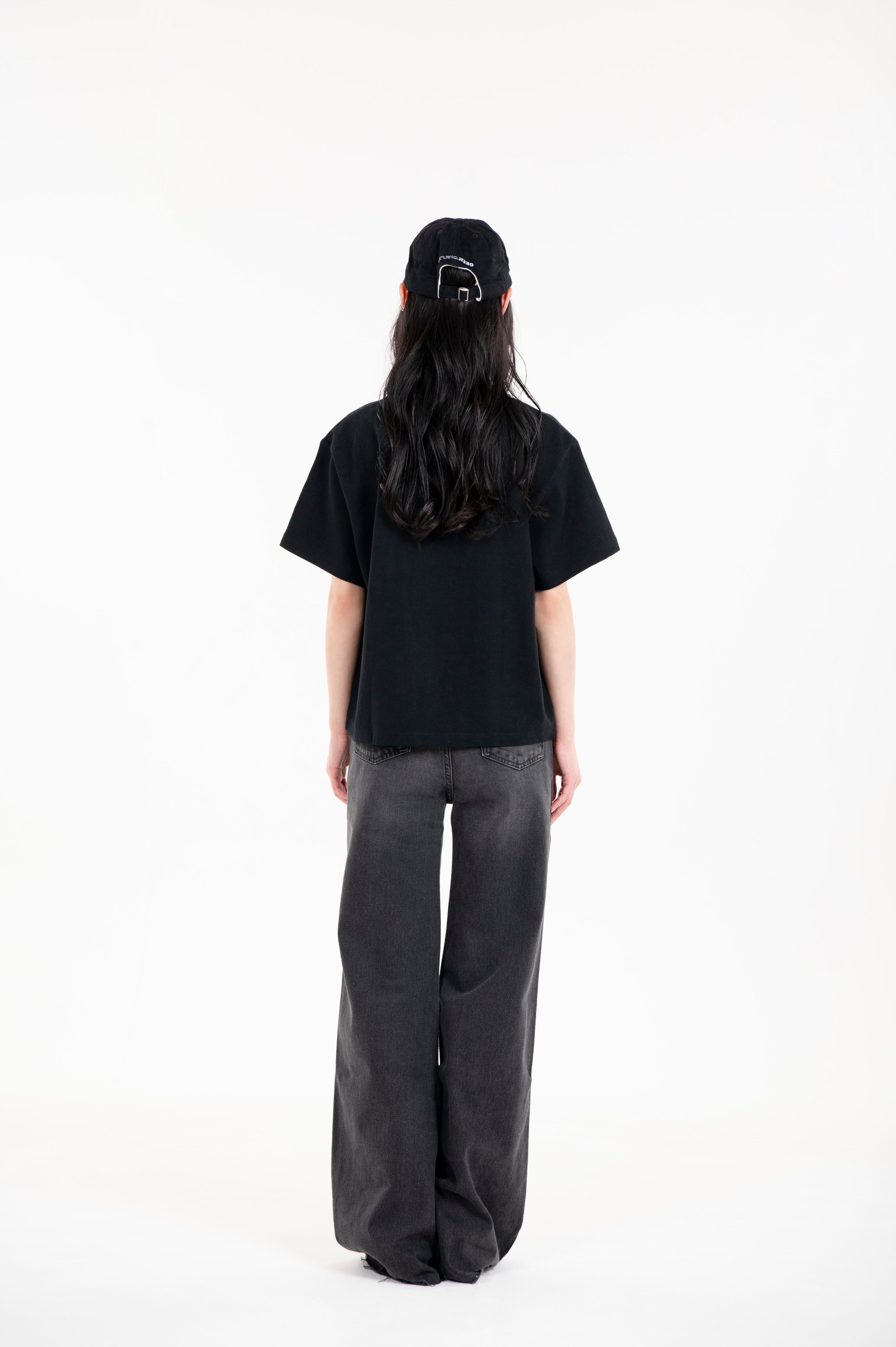 TSURIAMI JERSEY BOX TEE BLACK