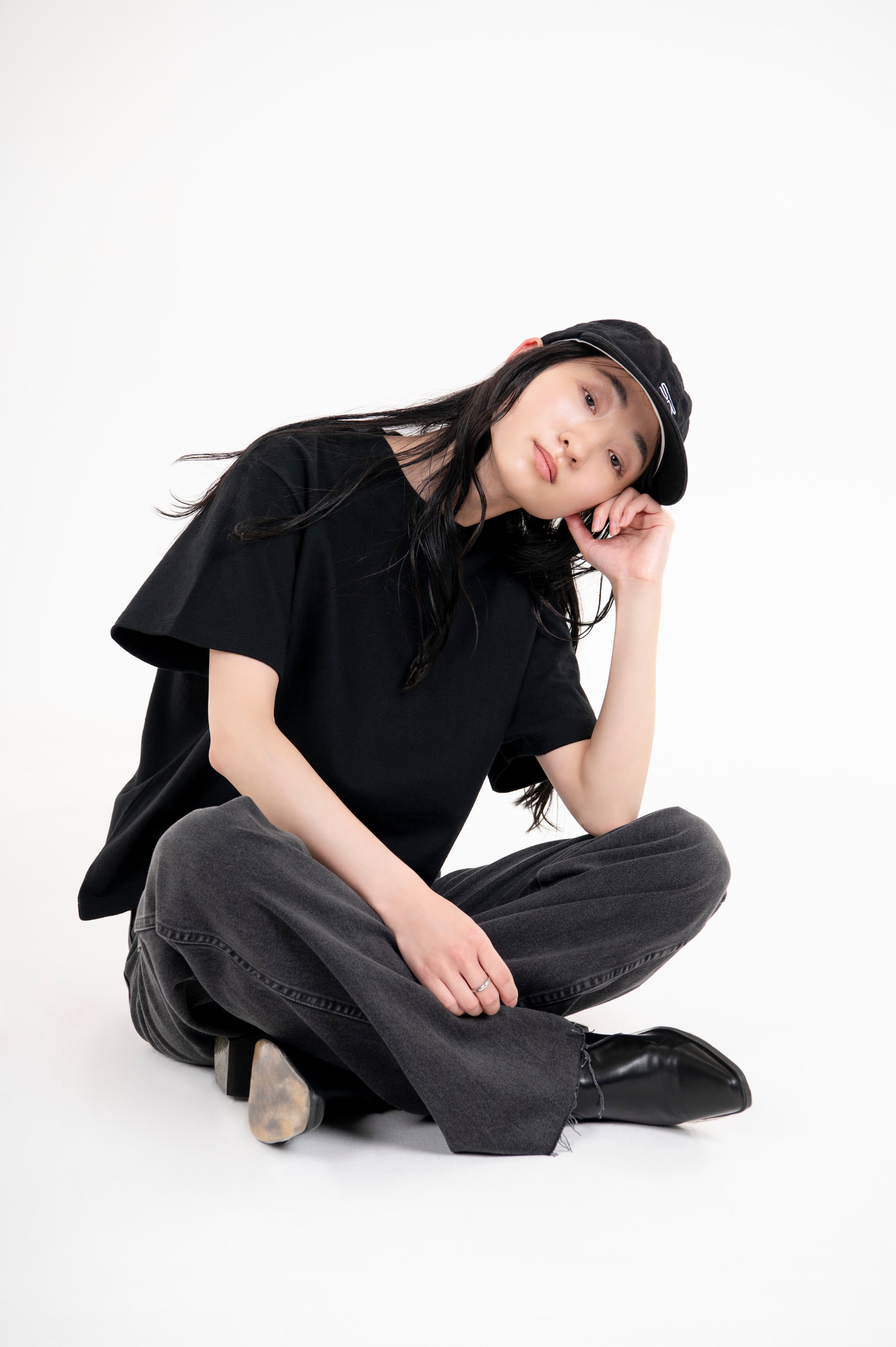 TSURIAMI JERSEY BOX TEE BLACK