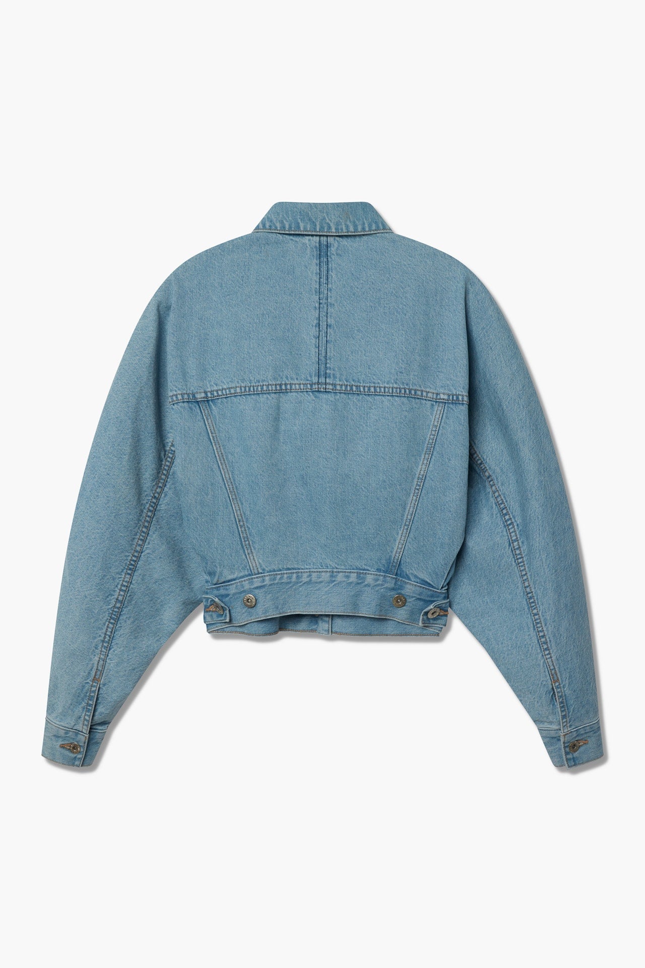 Dolman Sleeve Jacket - Light Blue Back