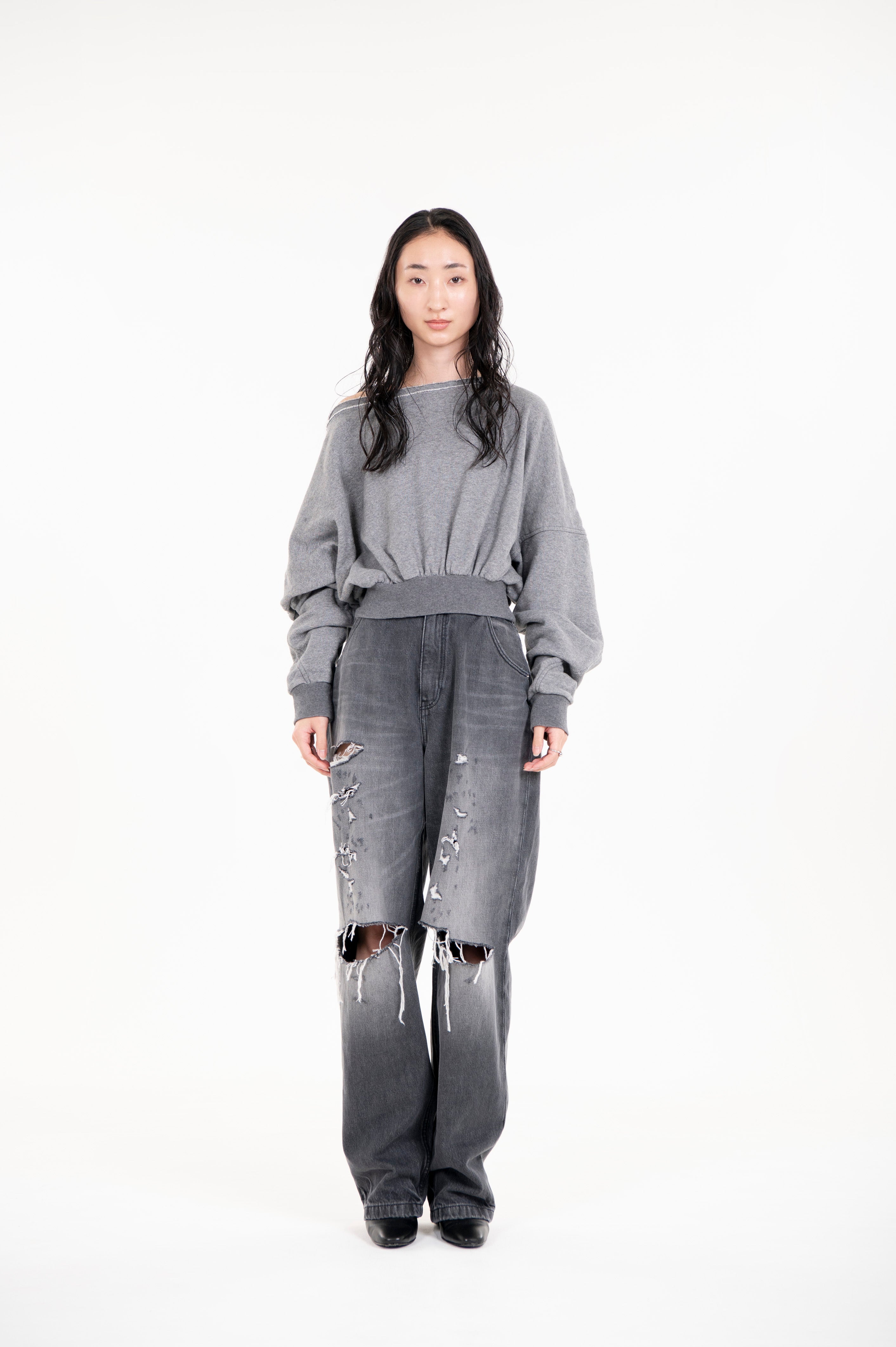 Vintage Wide Tapered Gray Crush