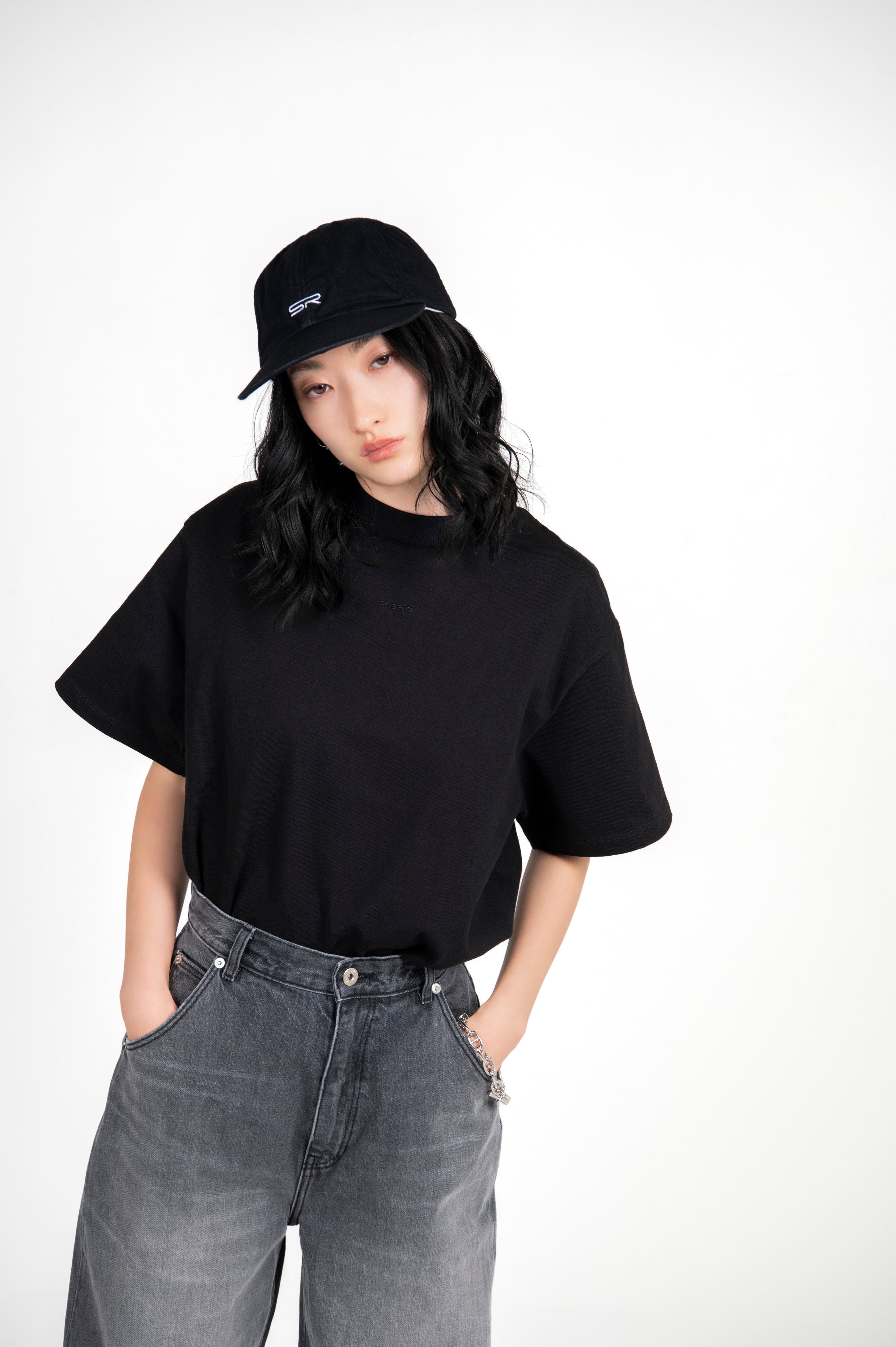 Denim Cap Black