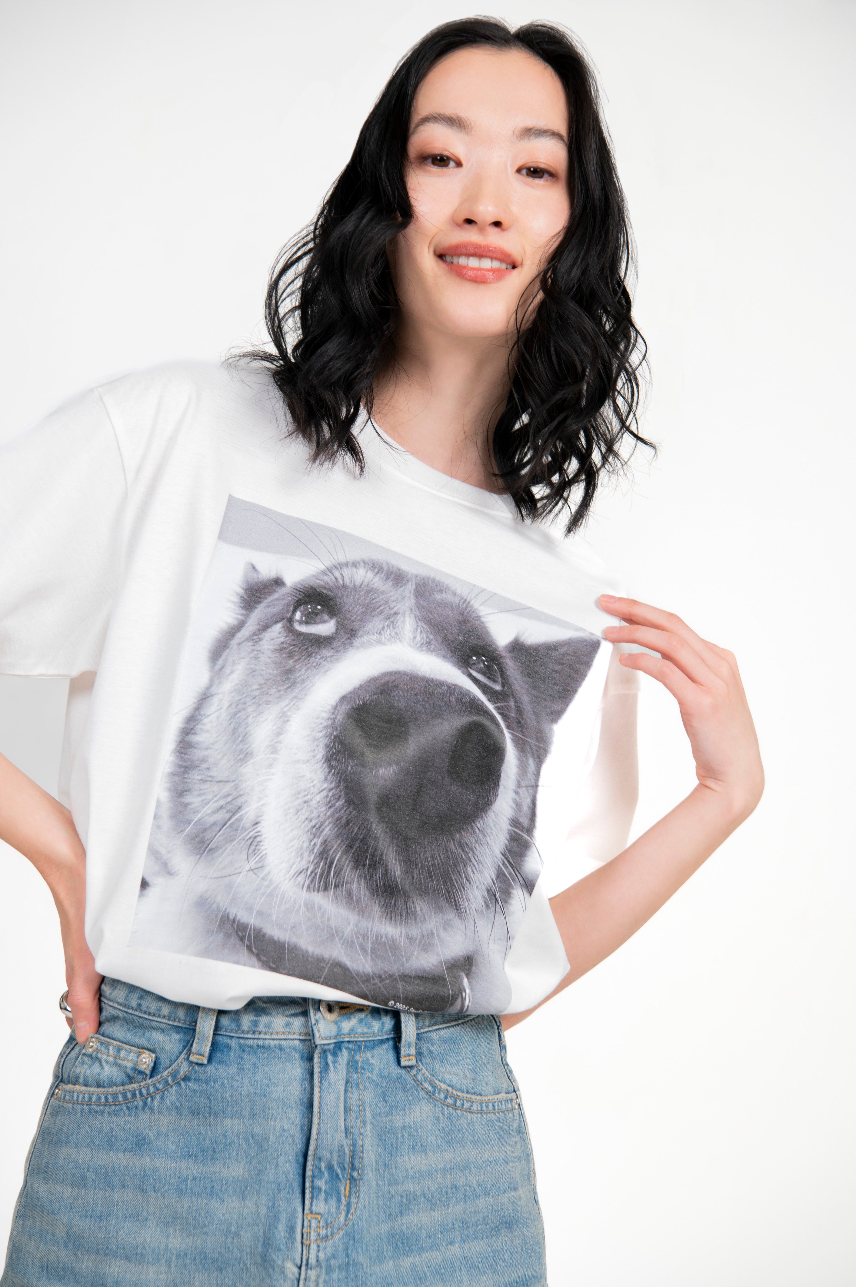 Dog Photo T-Shirt - White