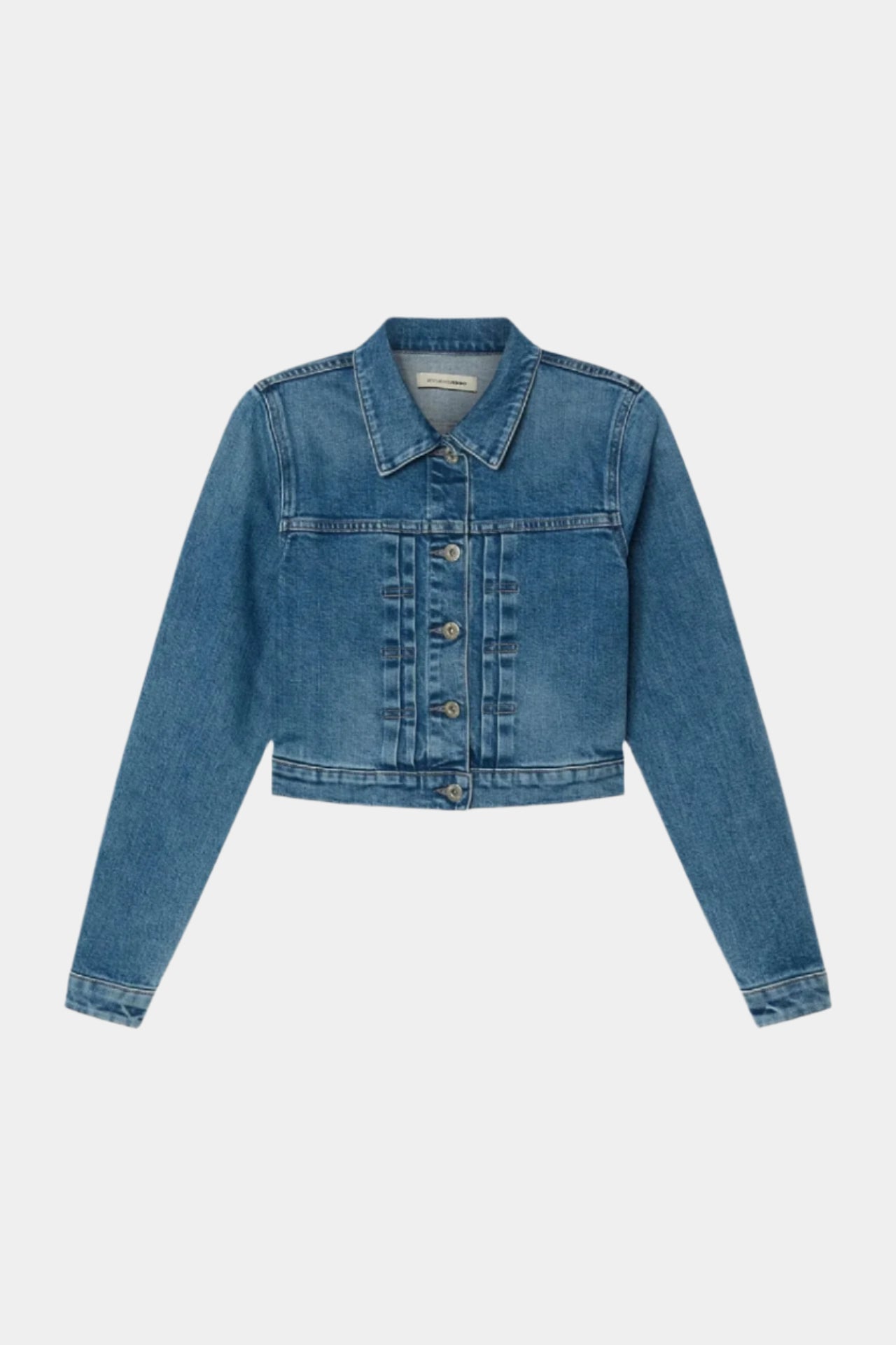 Fitted Denim Jacket - Light Indigo