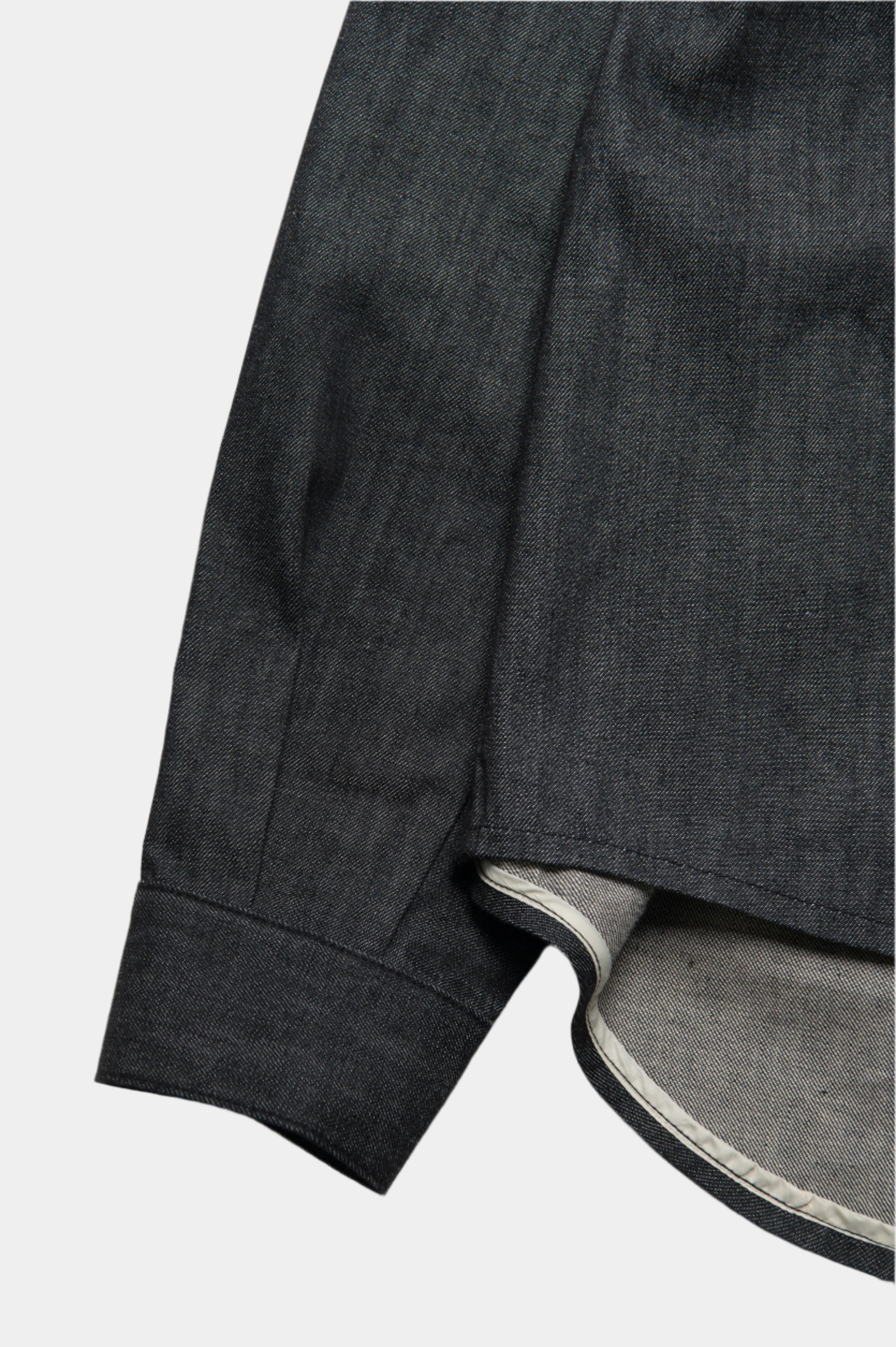 Oversized Denim Shirt Jacket Gray