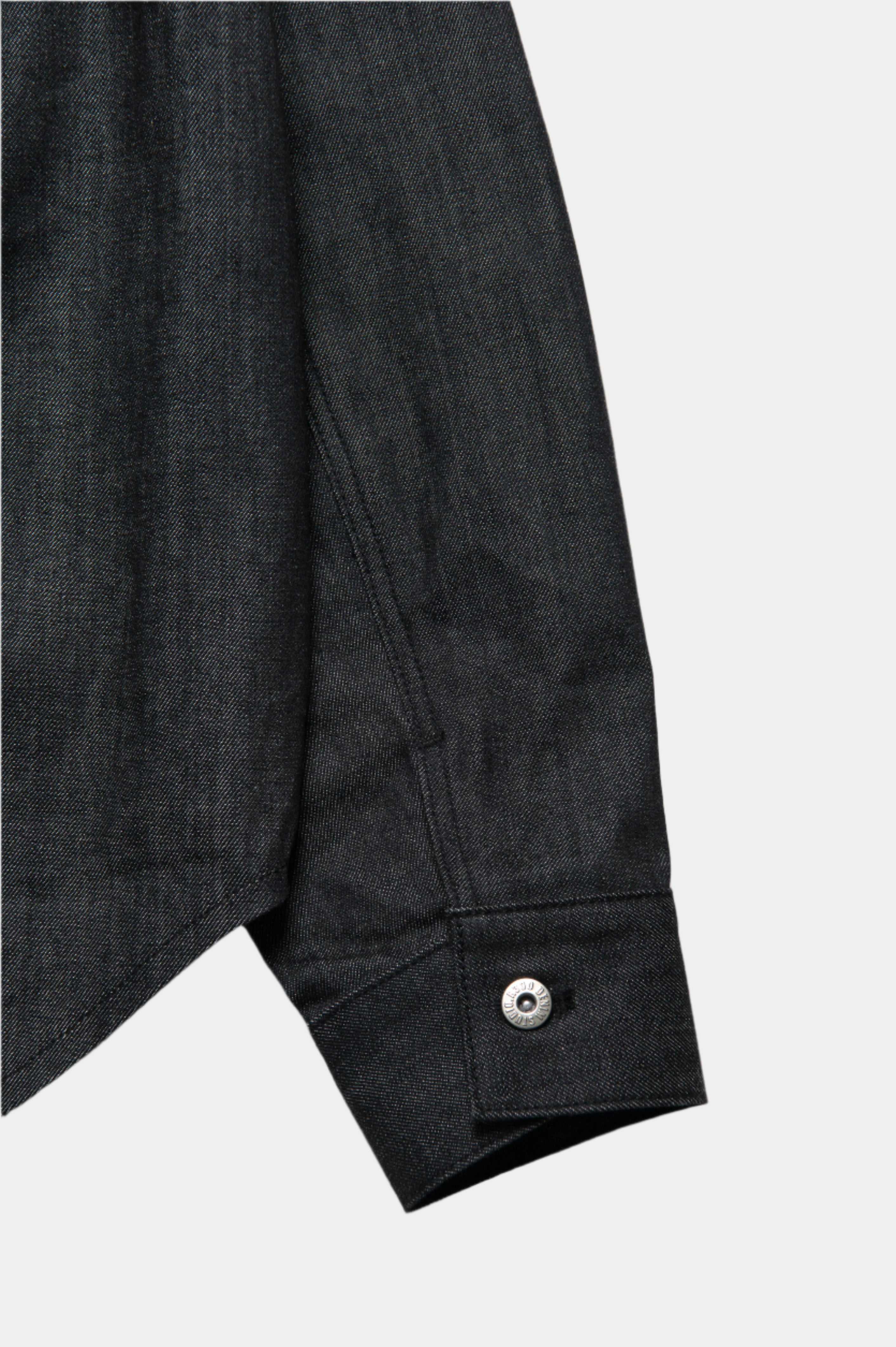 Oversized Denim Shirt Jacket Gray