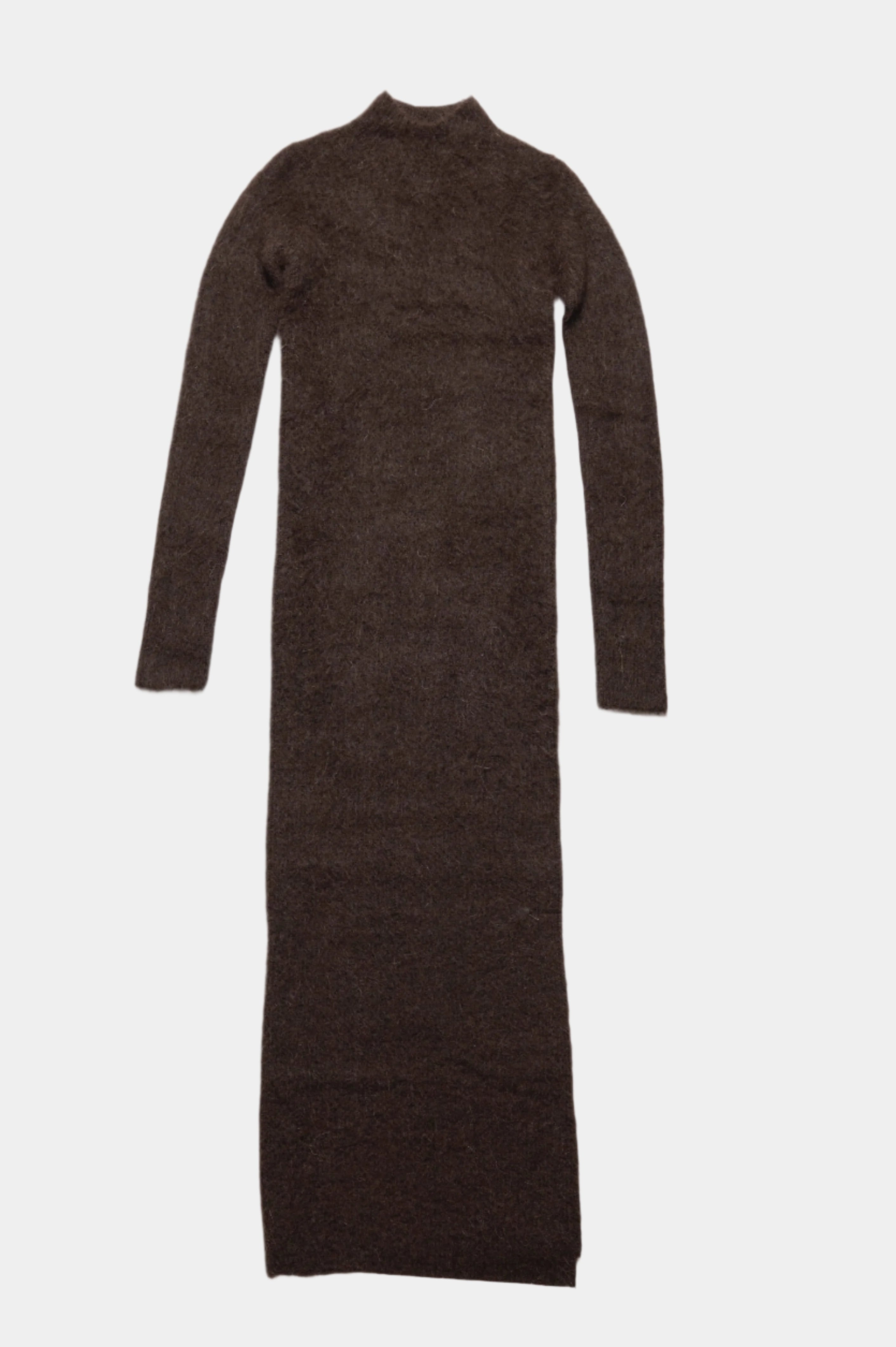 Long Sweater Dress Dark Brown
