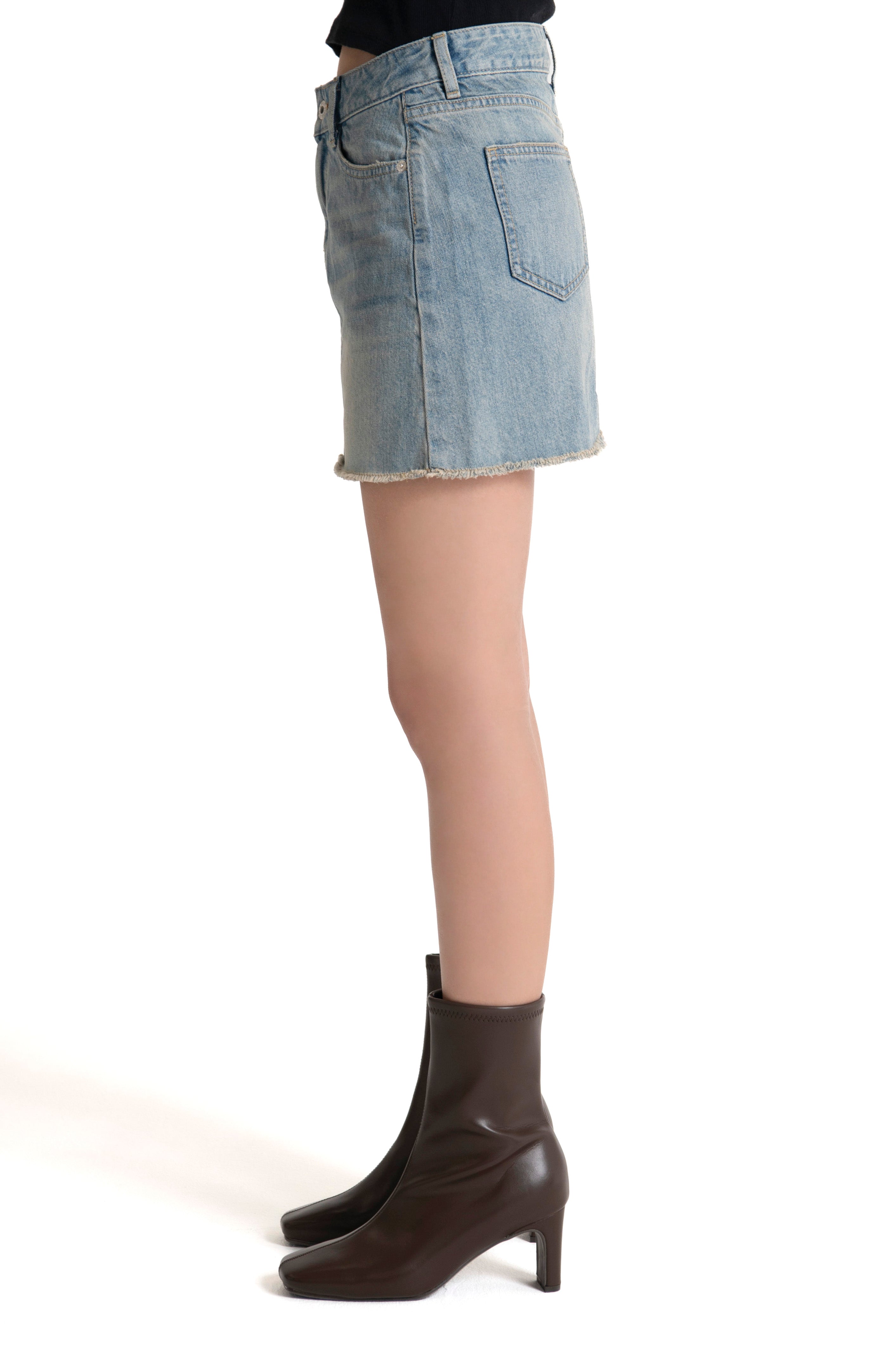 Denim Mini Skirt Indigo