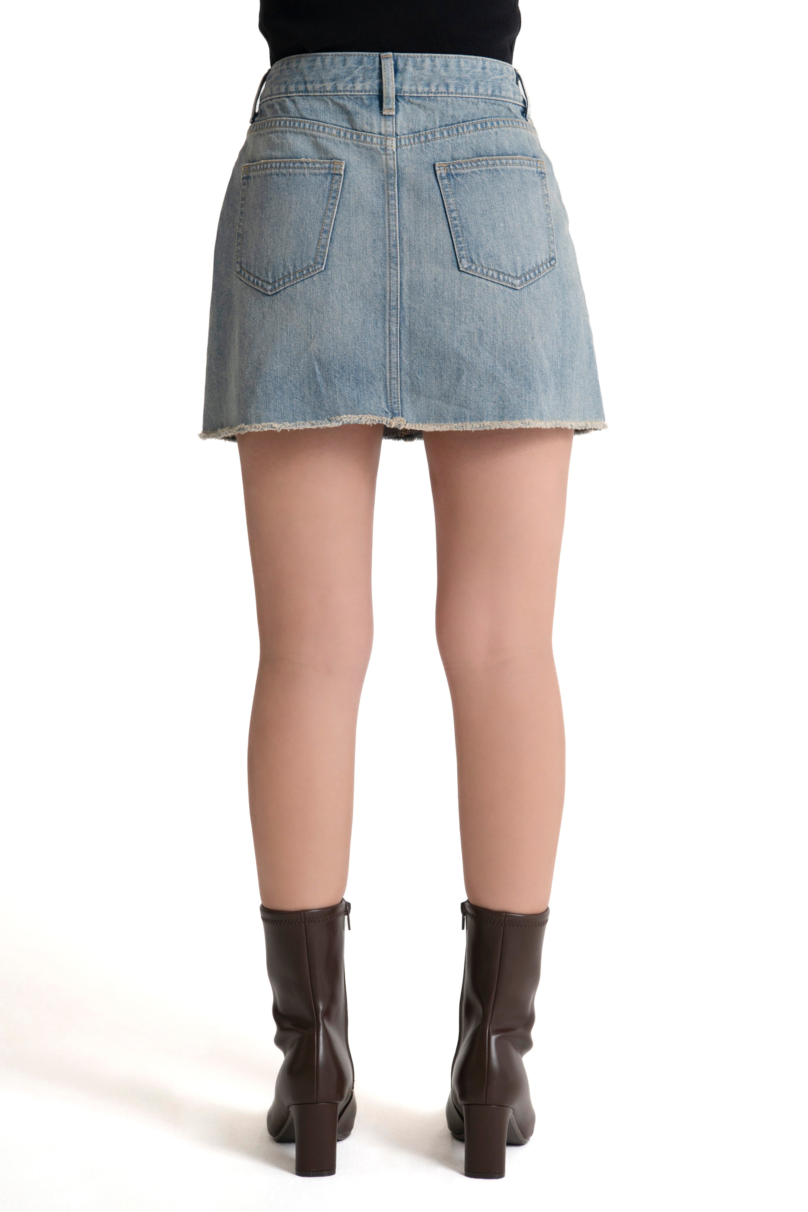 Denim Mini Skirt Indigo