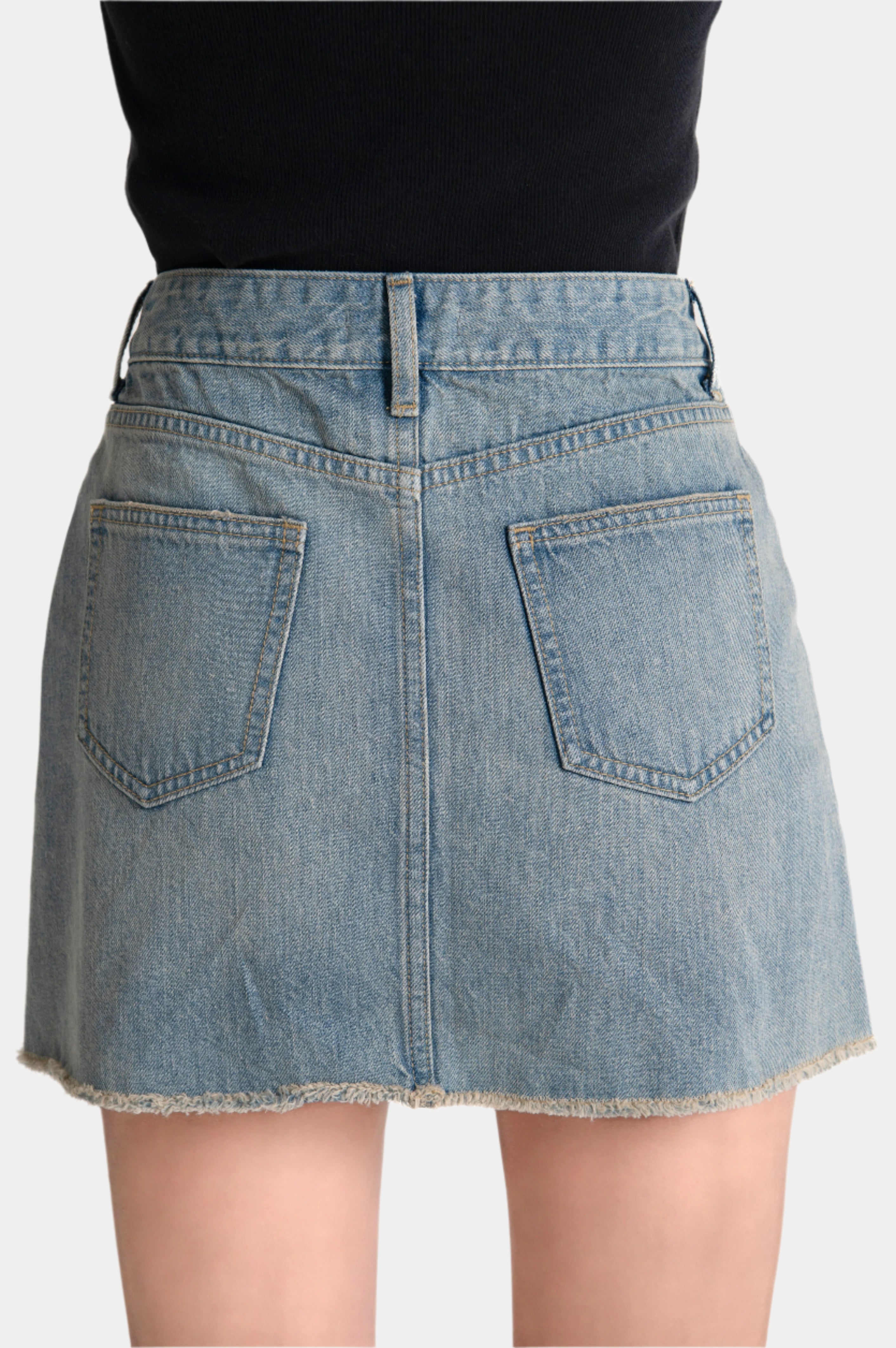 Denim Mini Skirt Indigo