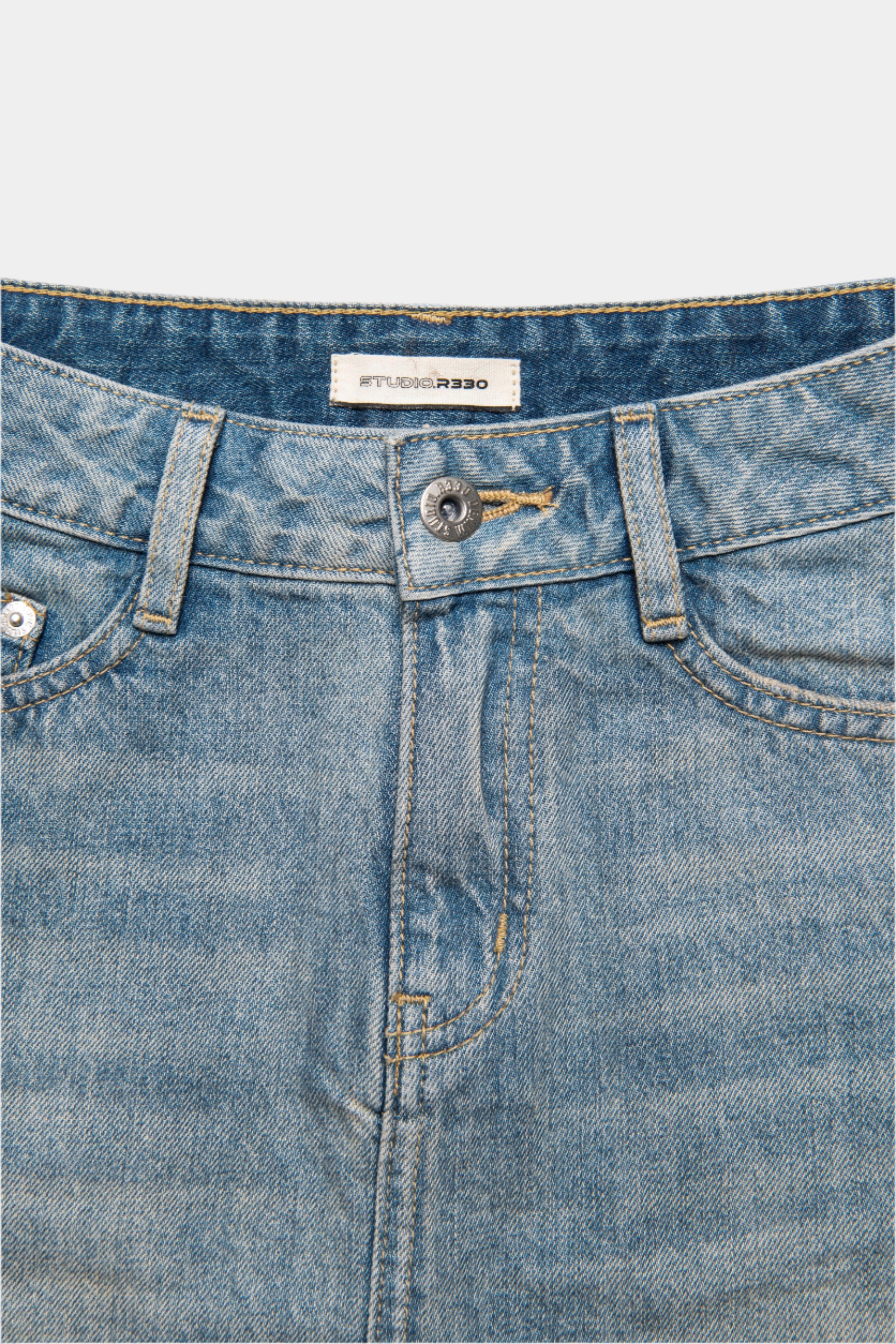 Denim Mini Skirt Indigo