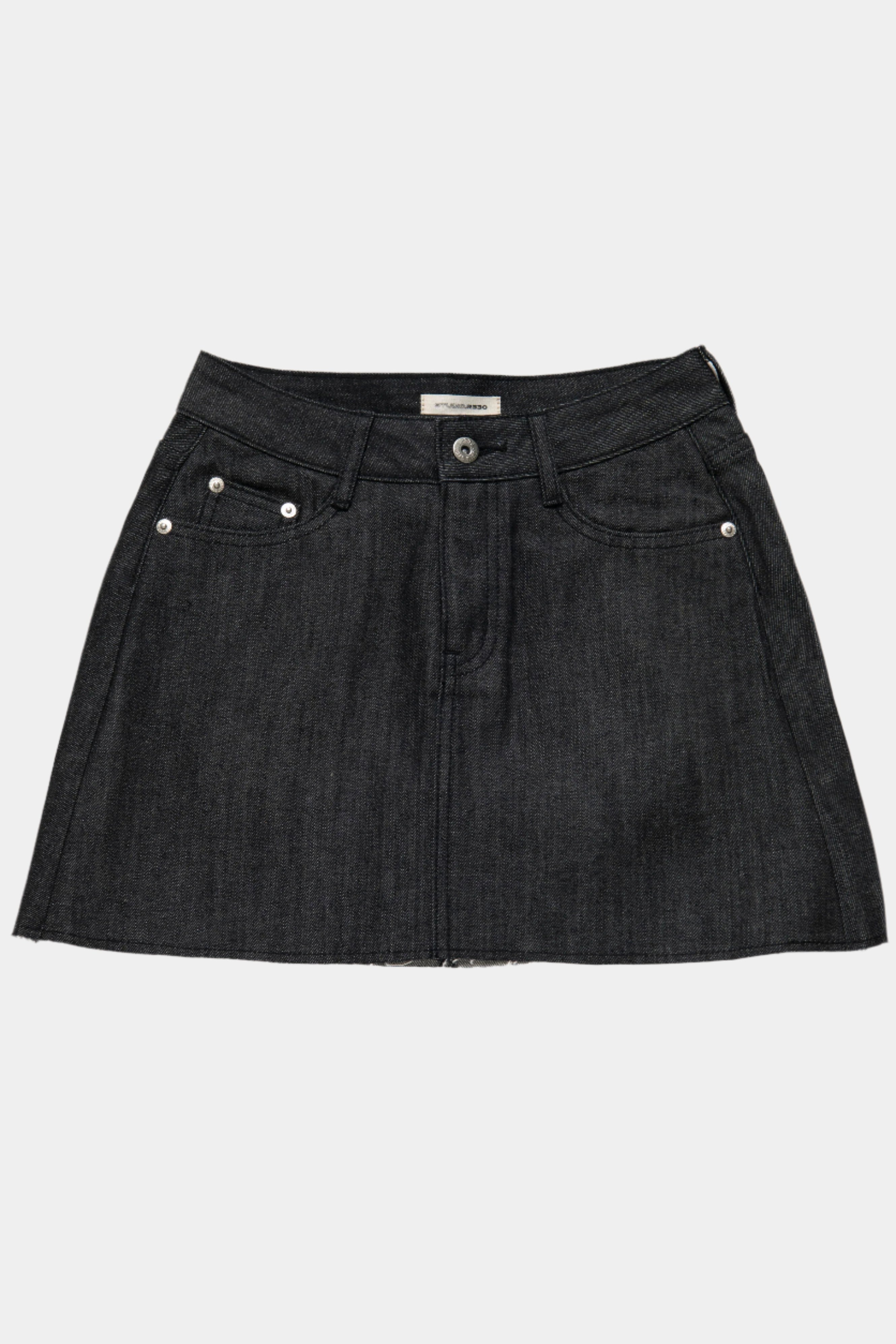 Denim Mini Skirt Black