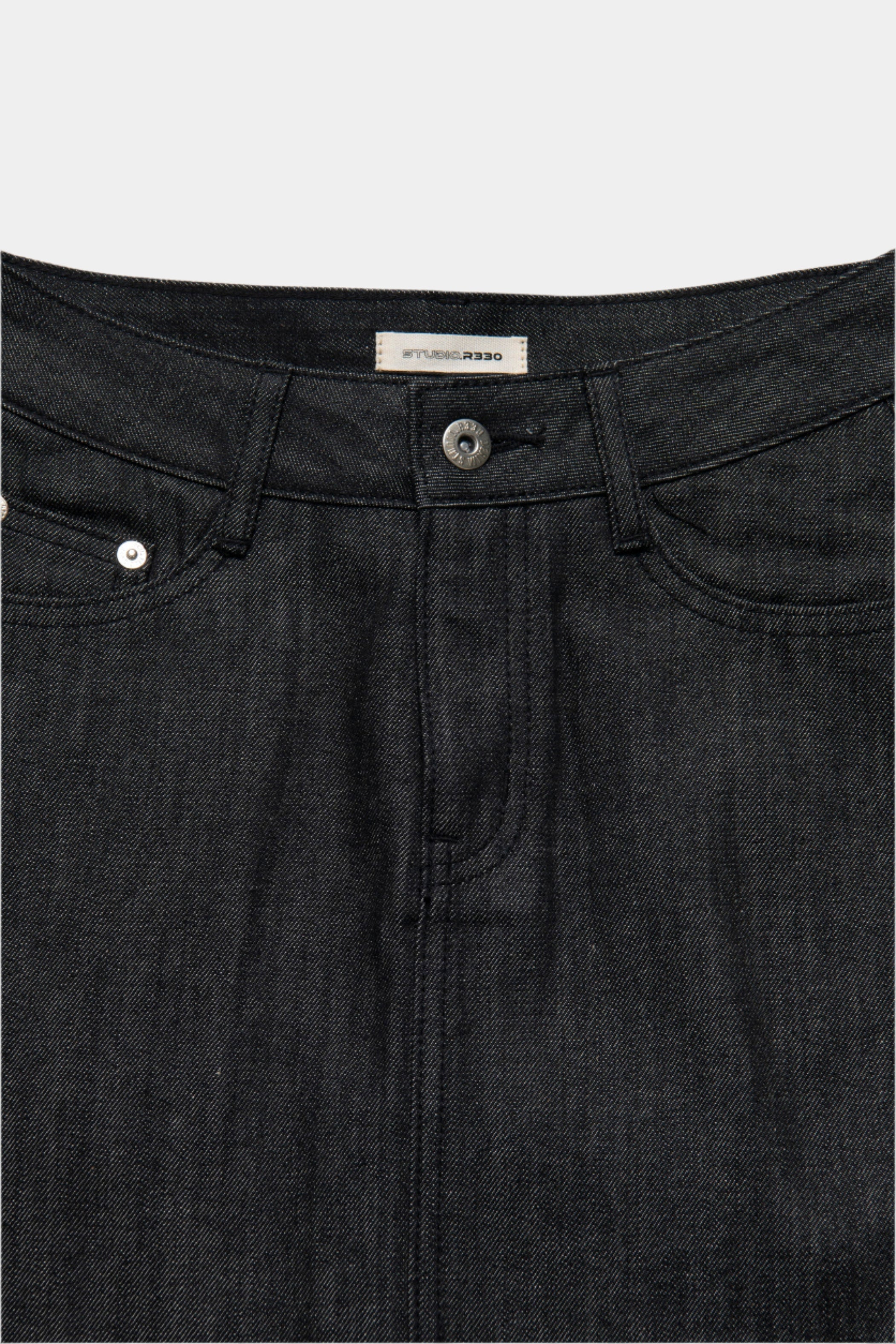 Denim Mini Skirt Black