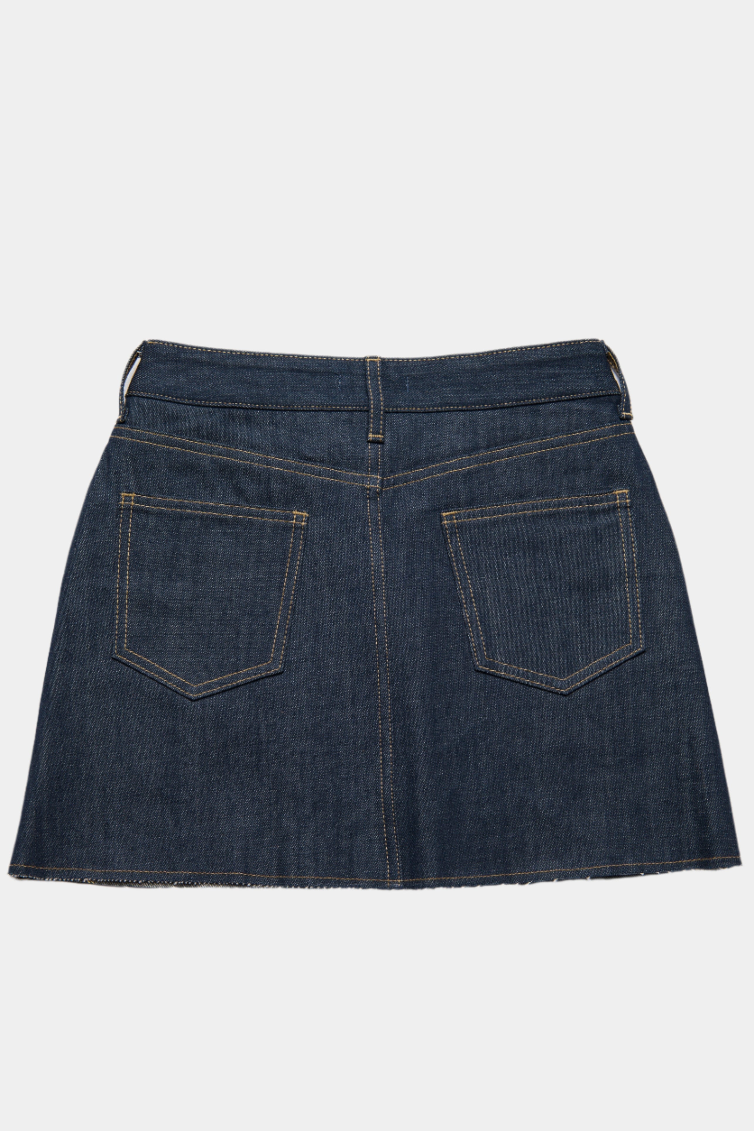 Denim Mini Skirt Dark Indigo