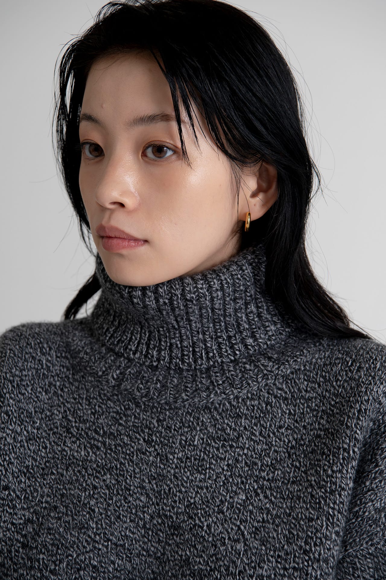 Turtle Neck Knit Sweater