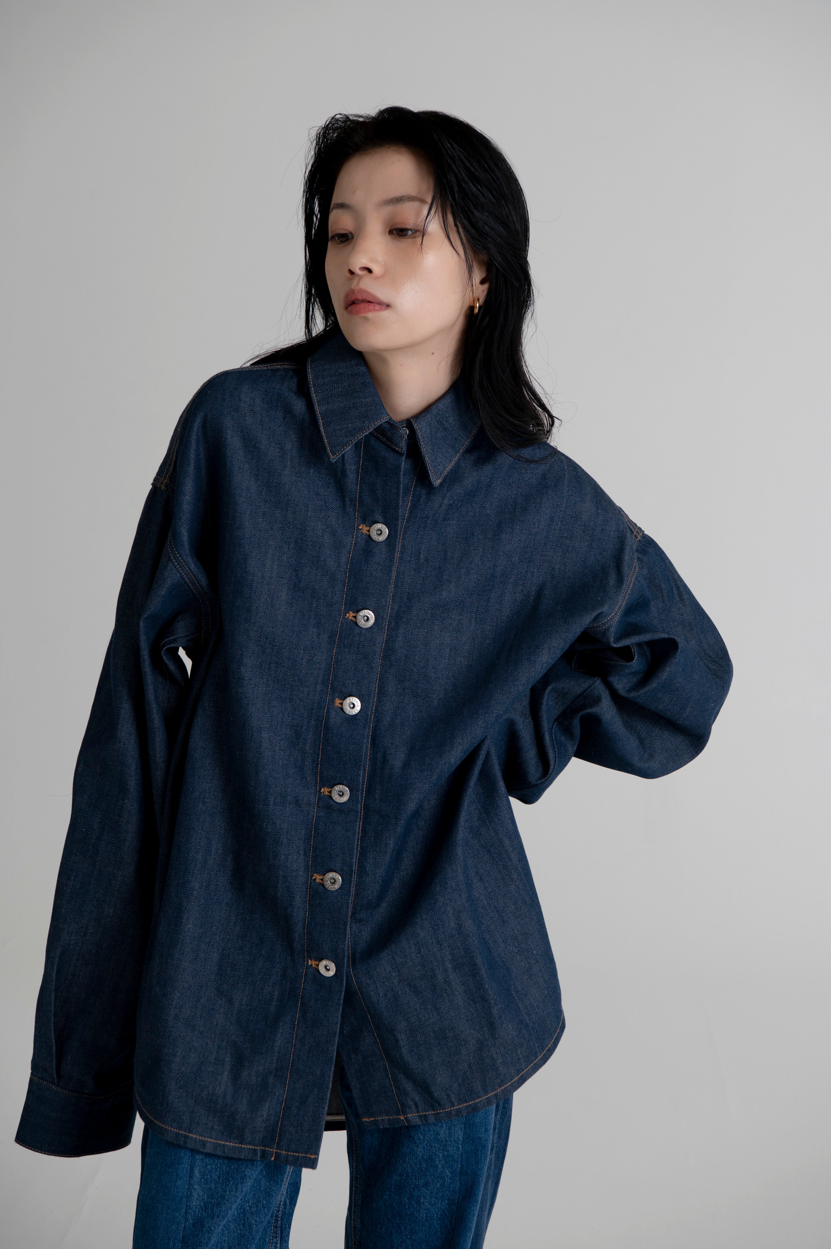 Oversized Denim Shirts Jacket