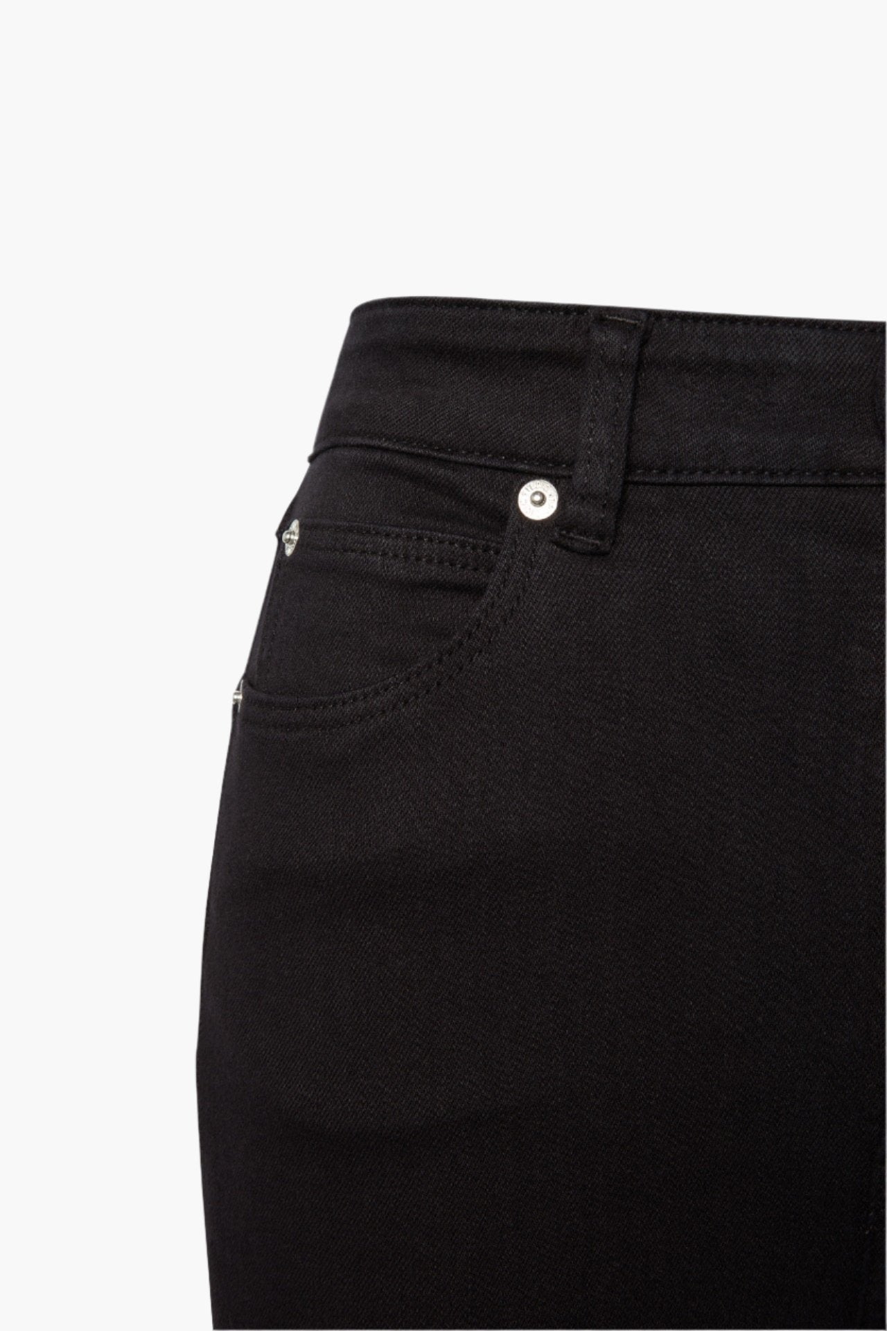 High Rise Skinny - Rich Black side pocket