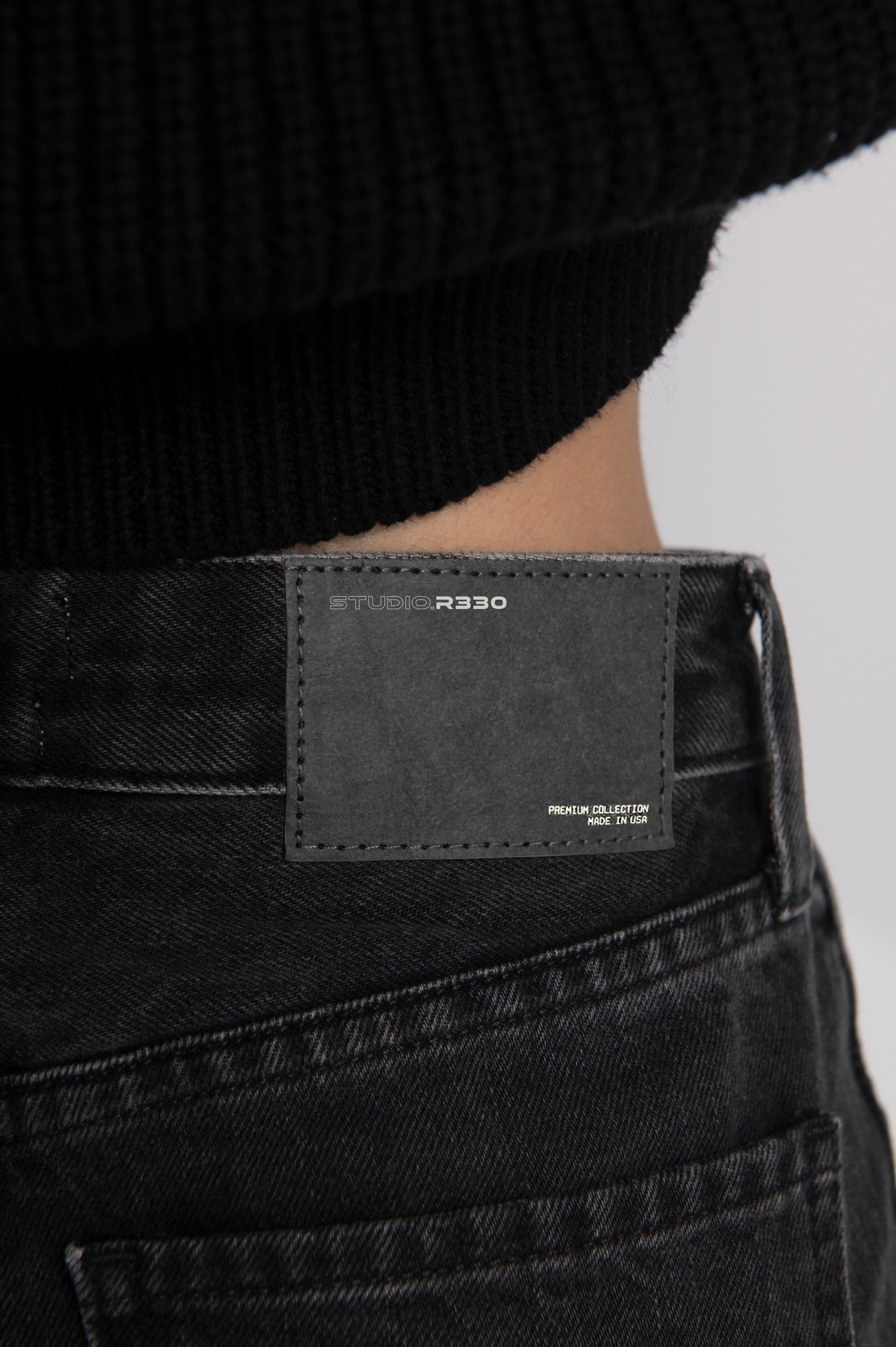 Rigid Wide Leg Black