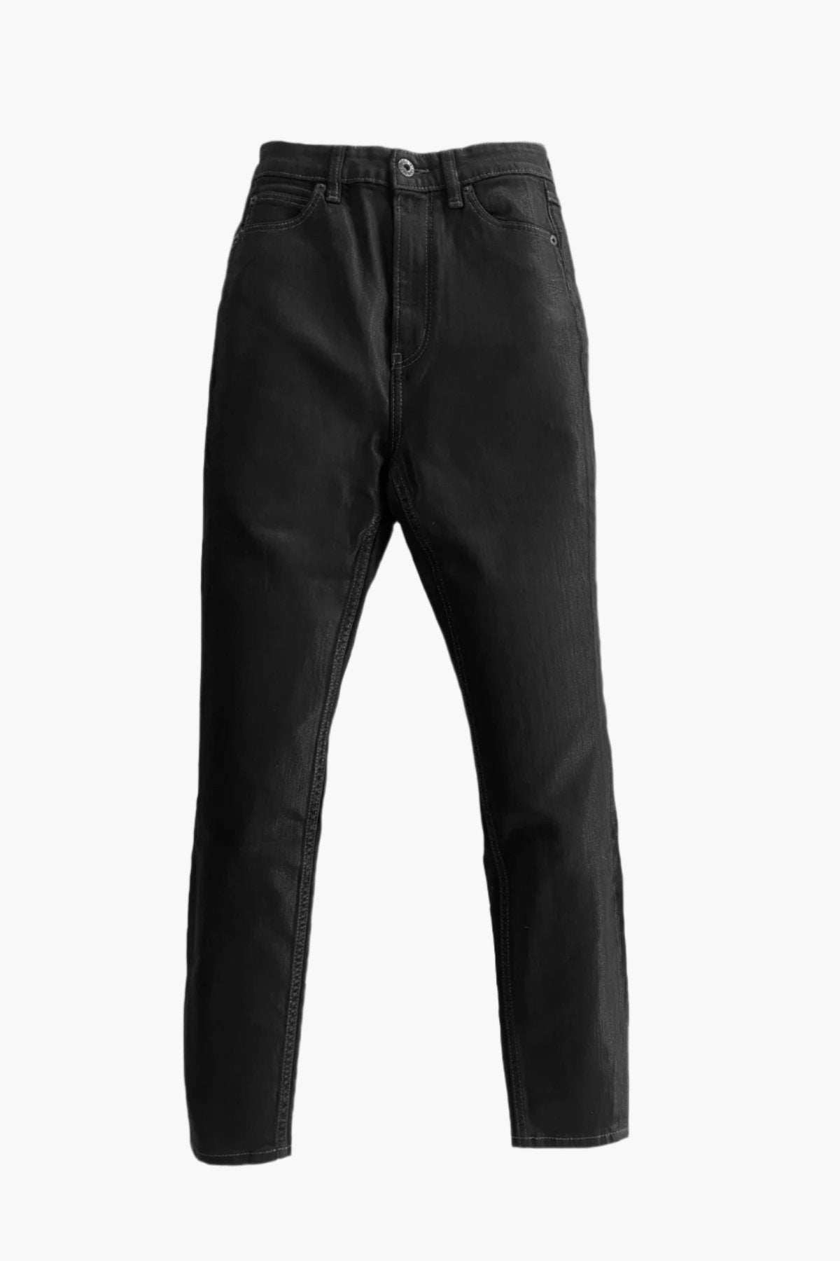 Coated High Rise Skinny Coated Black