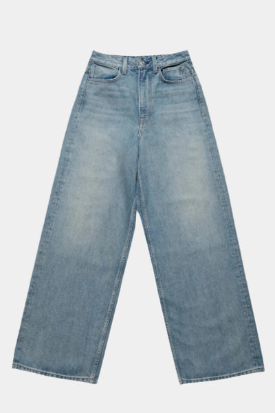 パンツ M TSY RIPPED WIDE STRAIGHT DENIM INDIGO Baggy Wide Leg Indigo