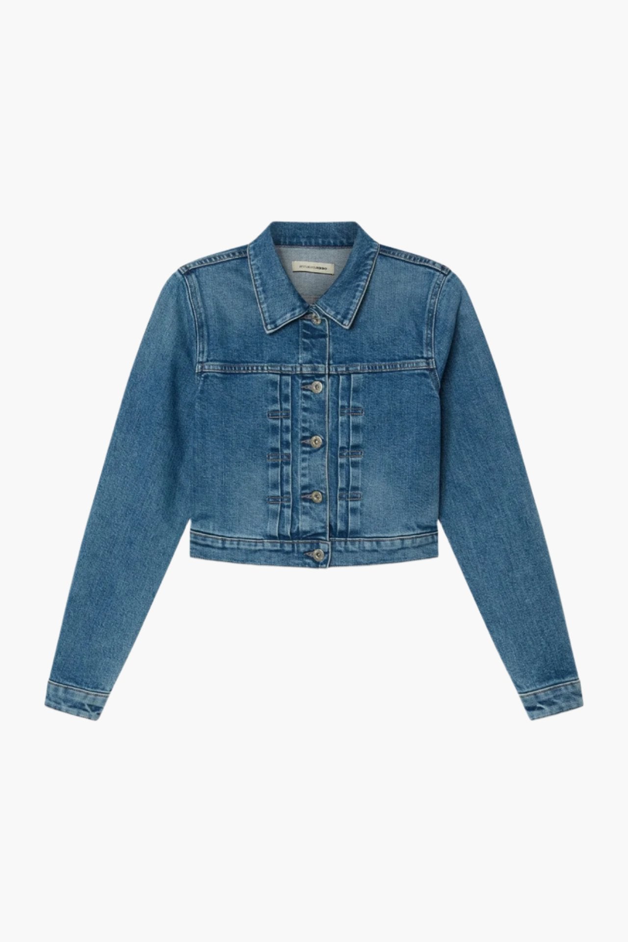 Fitted Denim Jacket - Light Indigo