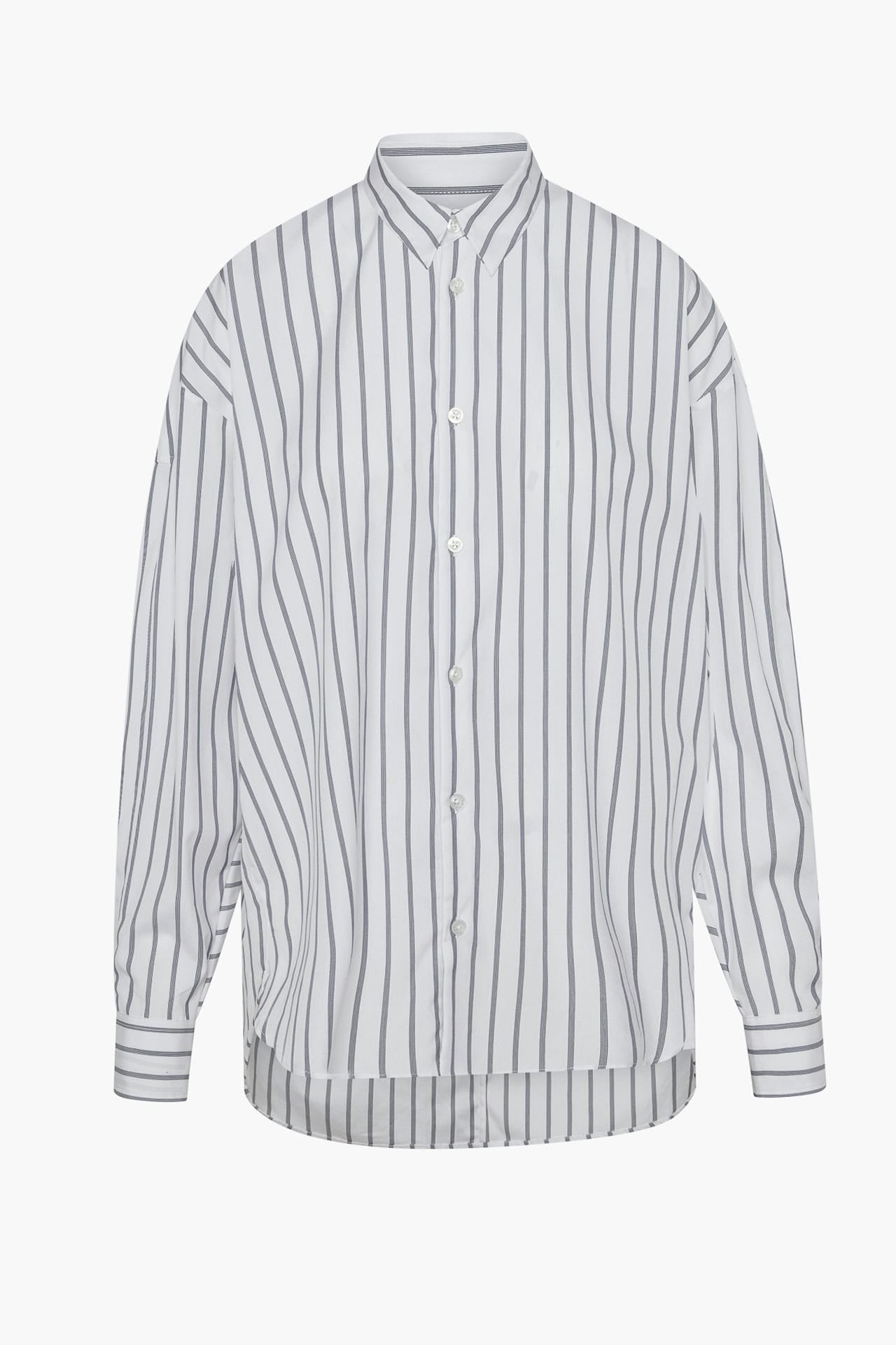 Boyfriend Shirt - White Stripe