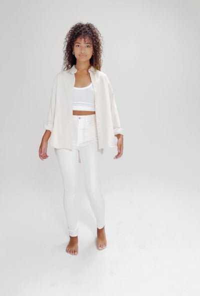 High Rise Skinny White video